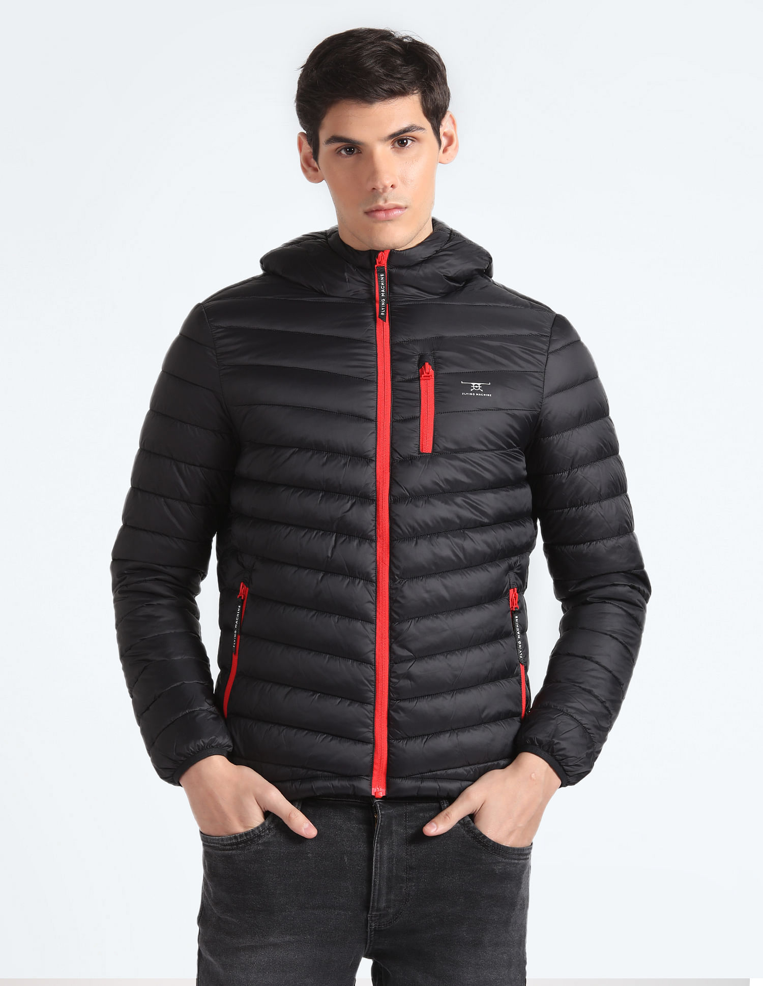 Flying Machine Solid Thermo Tech Hooded Jacket