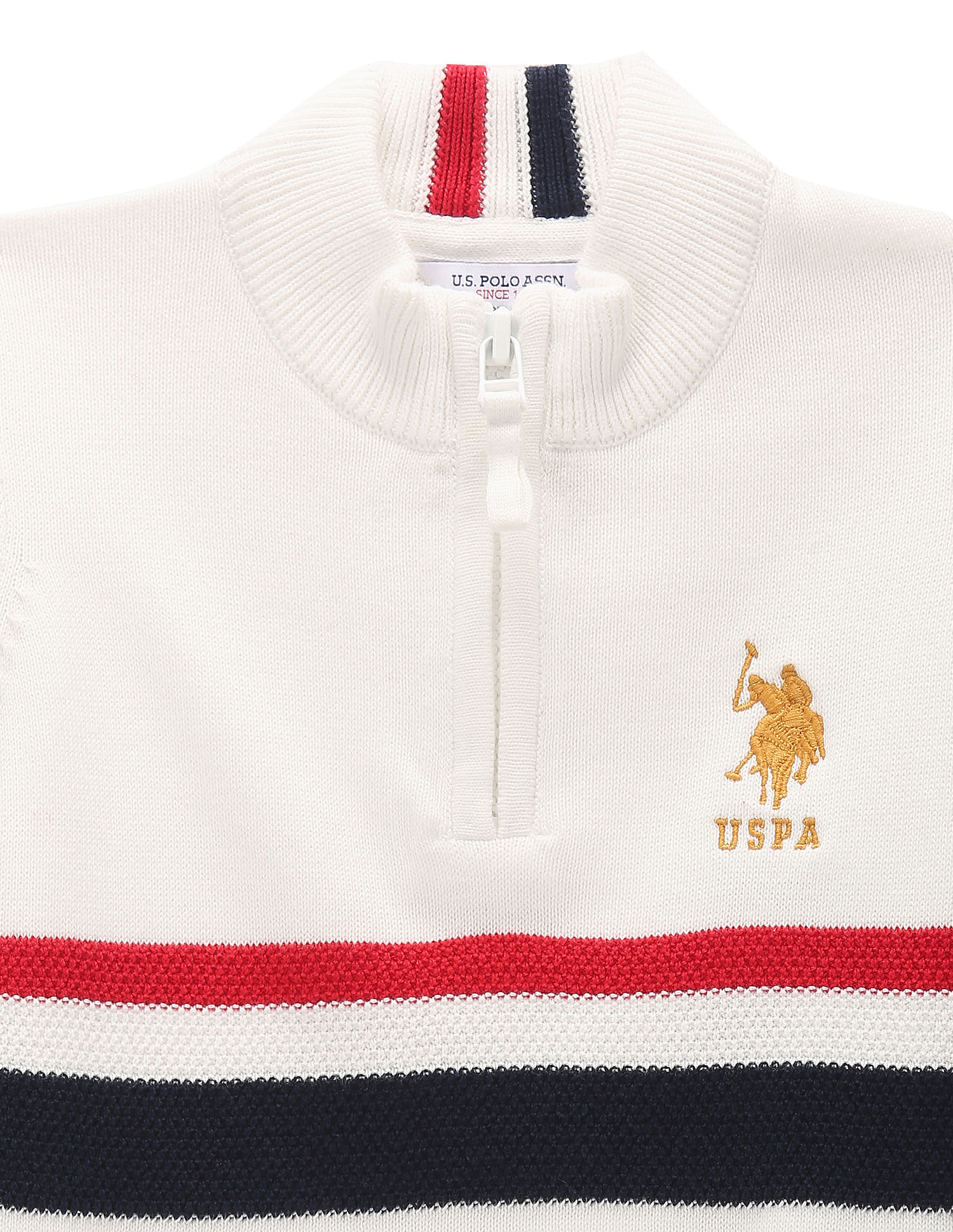 Us polo 2025 half sleeve sweater