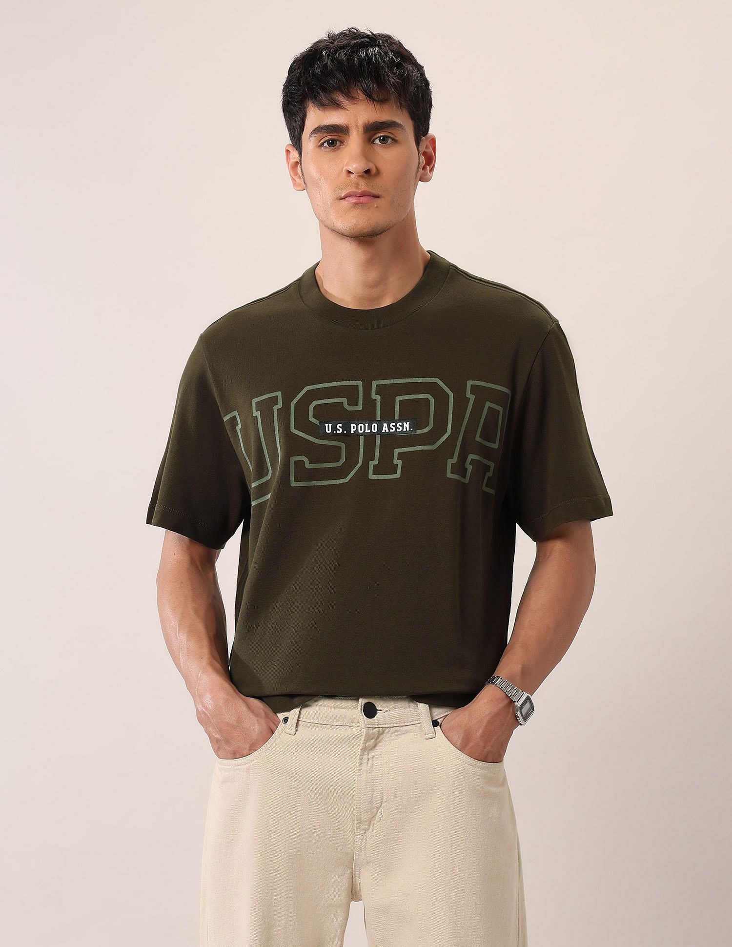 U.S. Polo Assn. Denim Co. Brand Printed Relaxed Fit T-Shirt