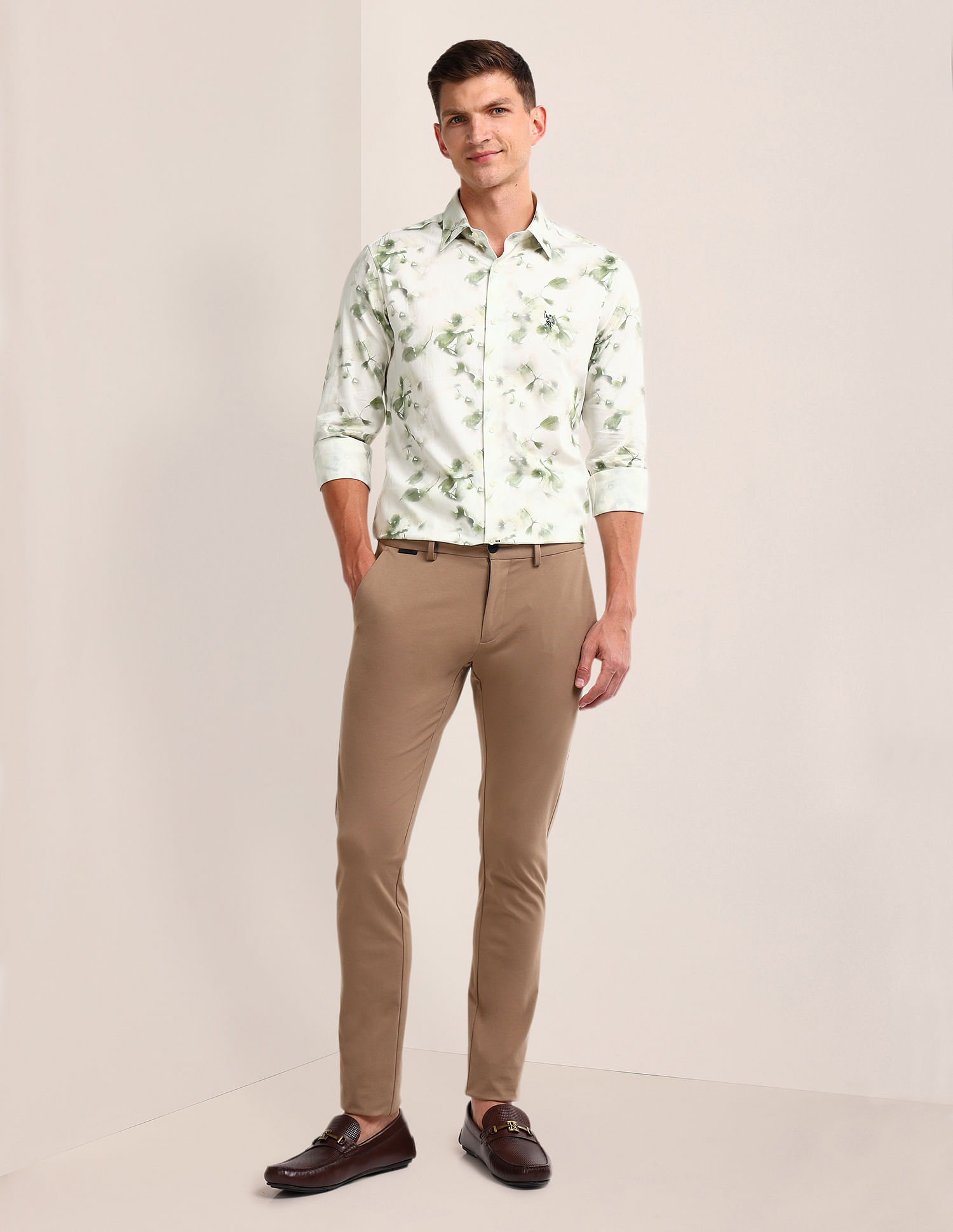 U.S. Polo Assn. All-Over Print Regular Fit Shirt