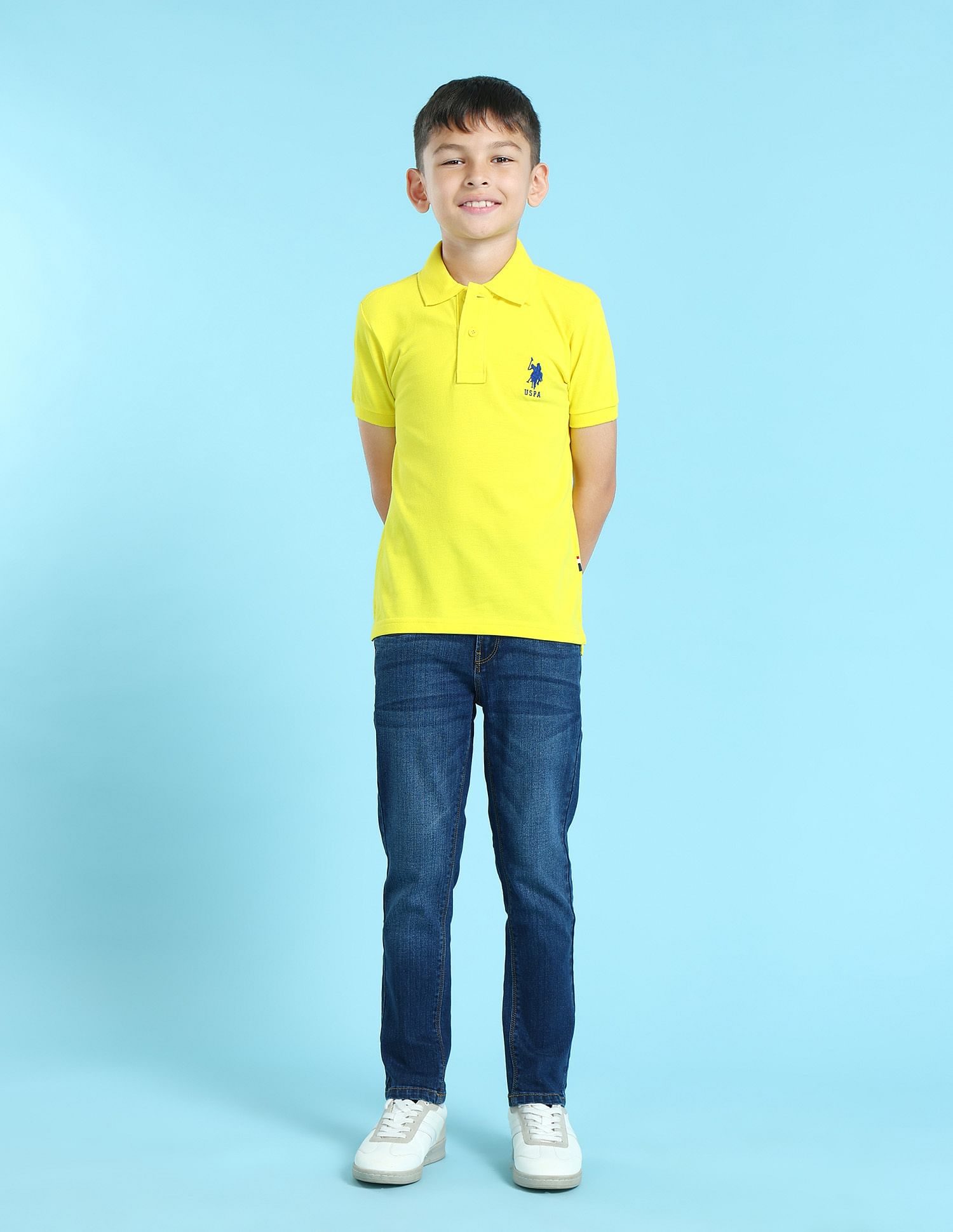 U.S. Polo Assn. Kids Cotton Pique Solid Polo Shirt