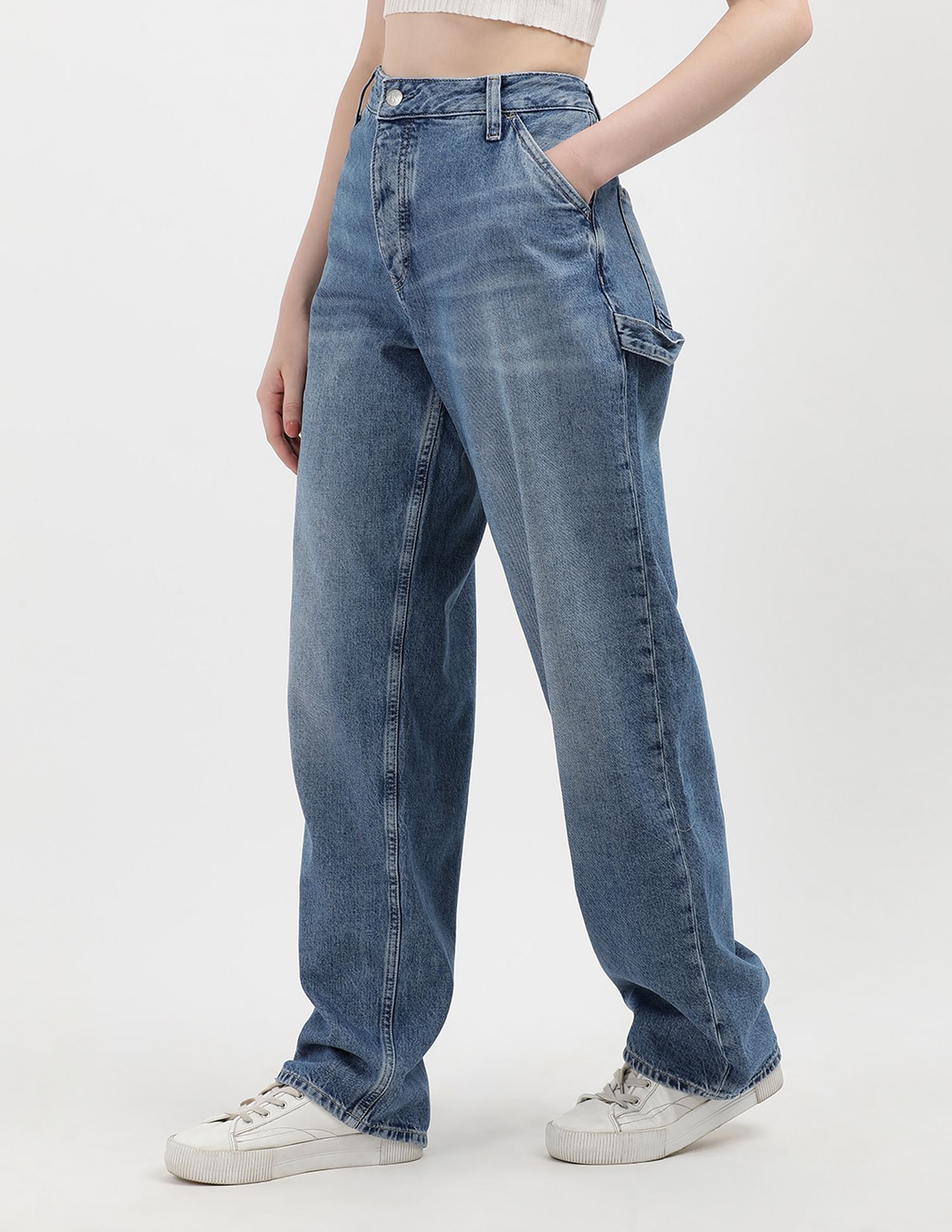 Calvin Klein Jeans Solid Denim Weave Jeans