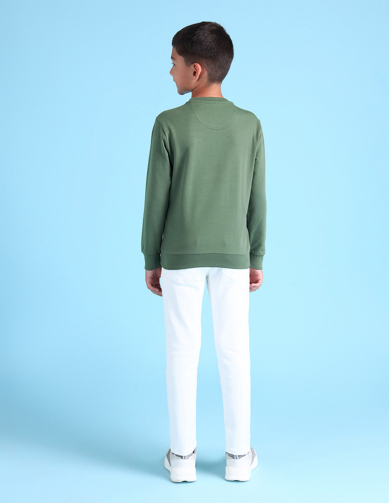 U.S. Polo Assn. Kids Boys Printed Regular Fit Sweatshirt