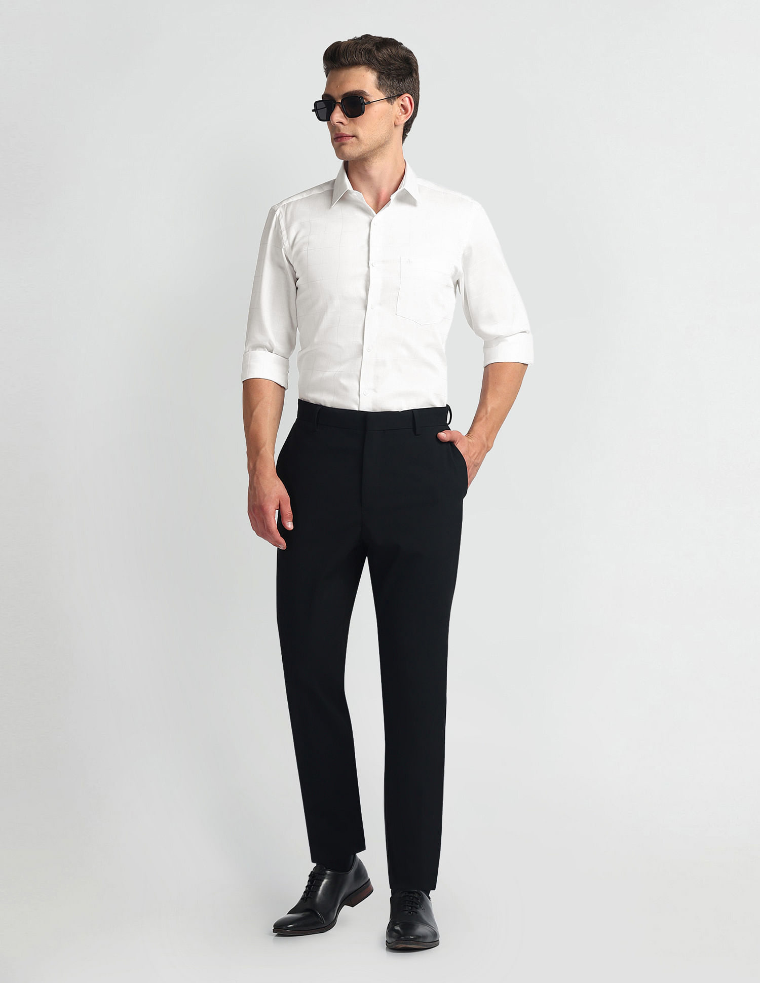 Arrow Grid Tattersall Check Cotton Shirt