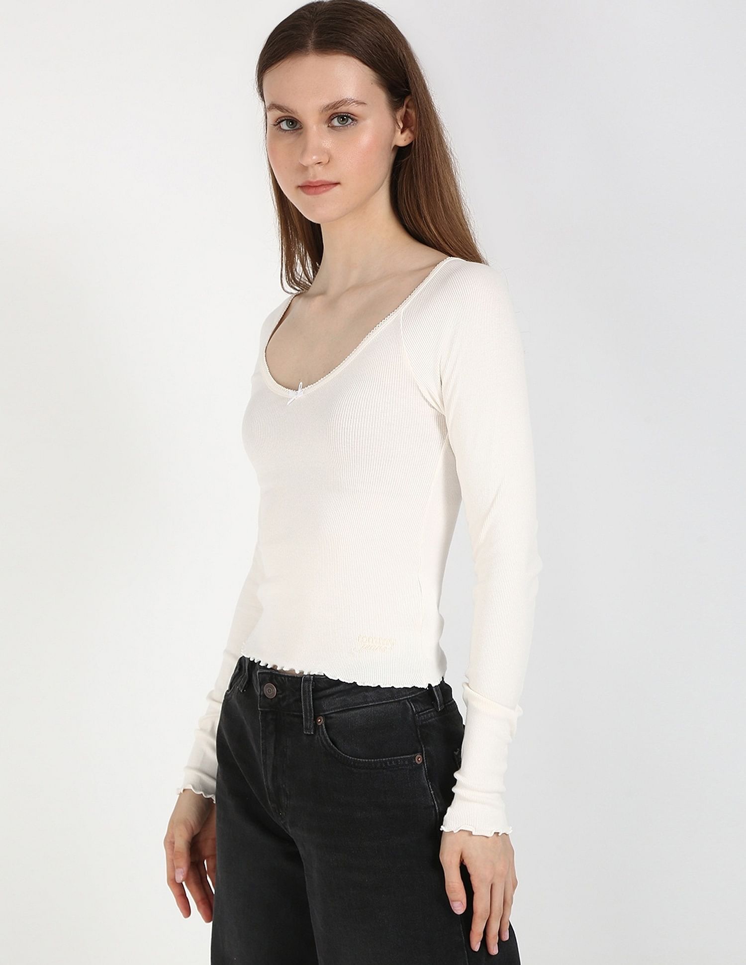 Tommy Hilfiger Slim-Fit Cotton Round Neck Top