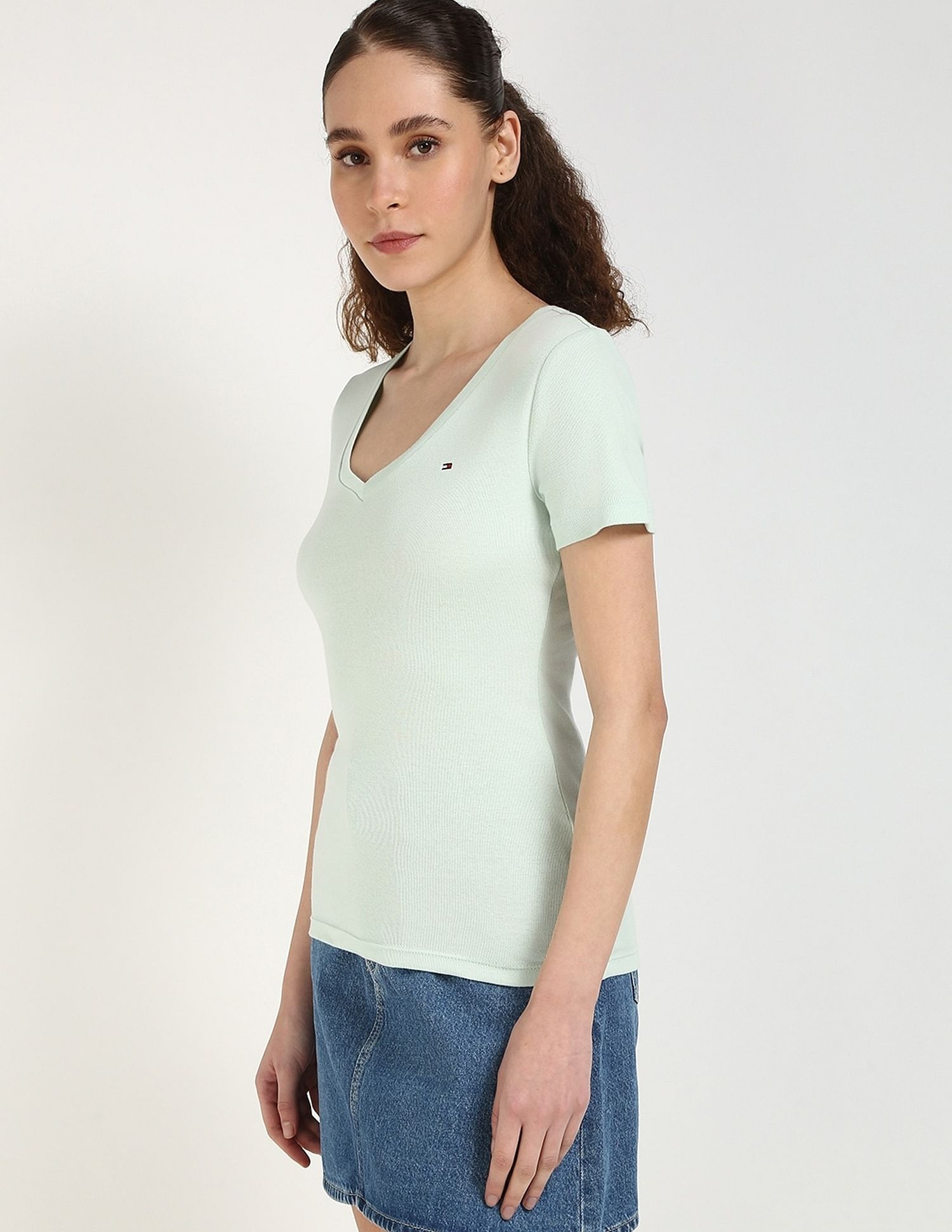 Tommy Hilfiger Solid Regular-Fit Cotton T-Shirt