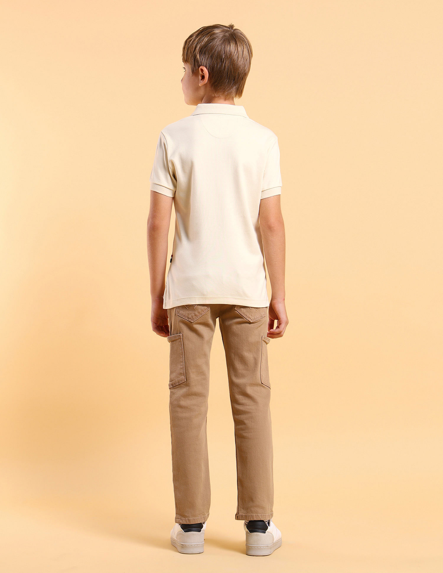 U.S. Polo Assn. Kids Boys Regular Fit Graphic Printed Polo Shirt