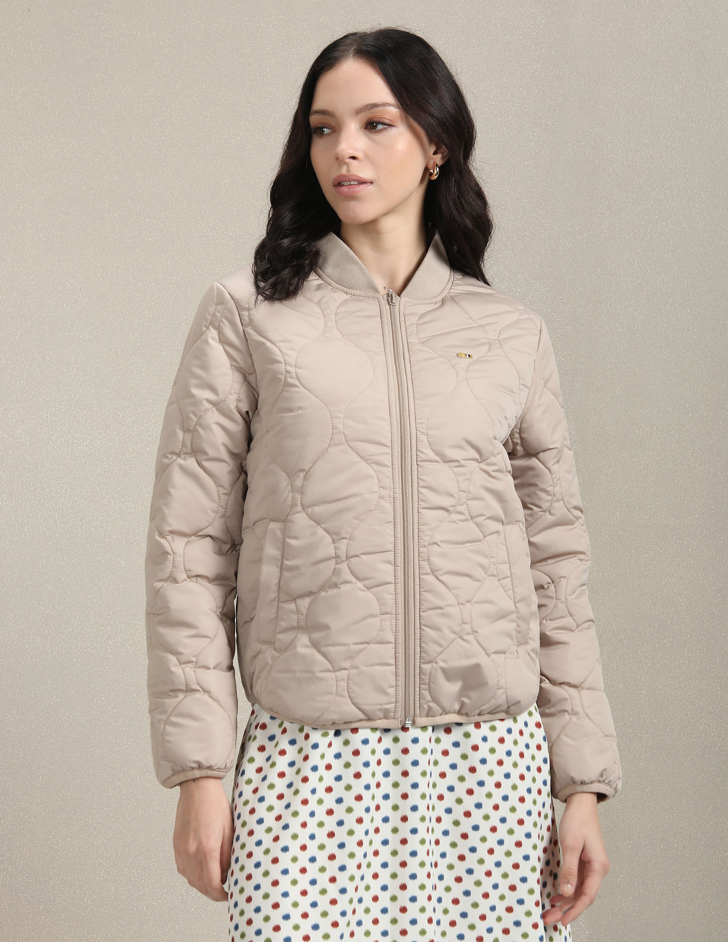 U.S. Polo Assn. Women Quilted Bomber Jacket