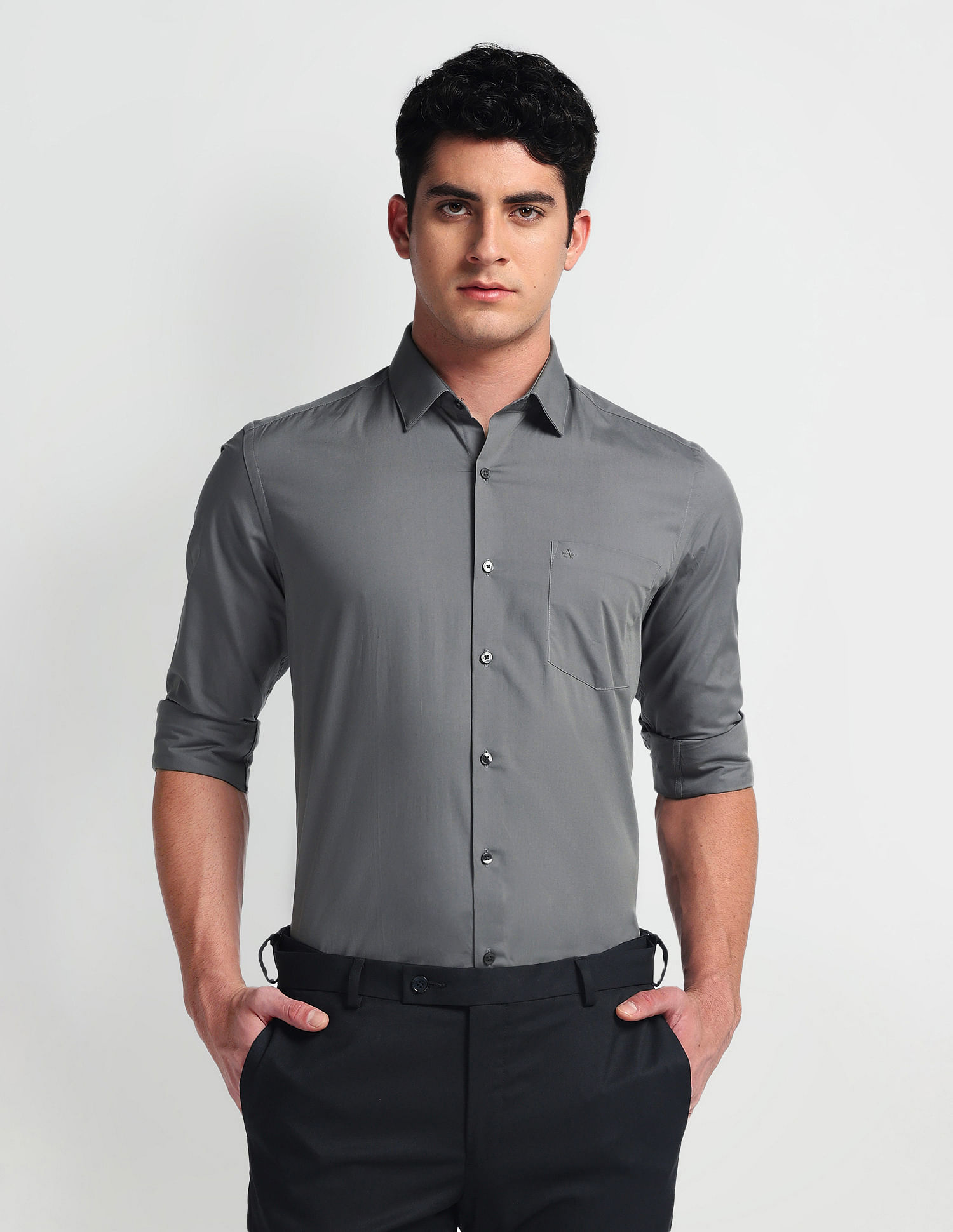 Arrow Manhattan Slim Cotton Shirt