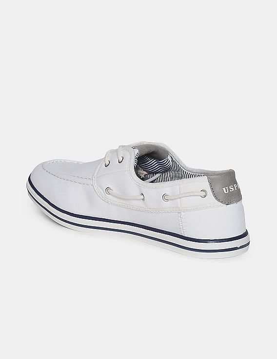 U.S. Polo Assn. Men Round Toe Canvas Rooster Boat Shoes