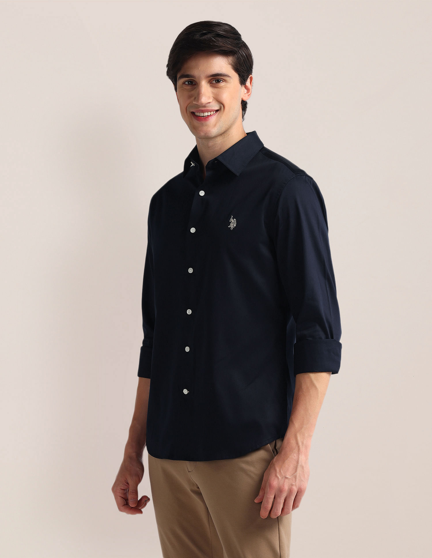 U.S. Polo Assn. Tailored Fit Pure Cotton Shirt