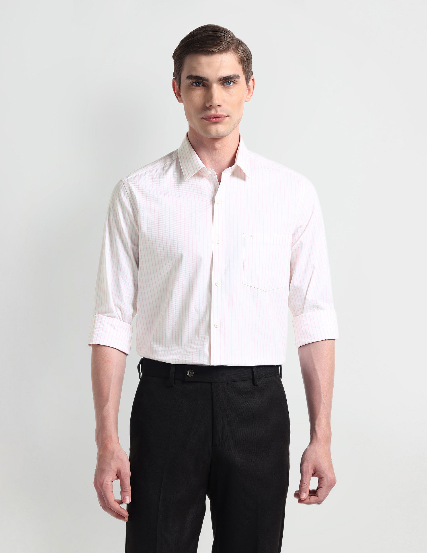Arrow Manhattan Slim Fit Cotton Shirt