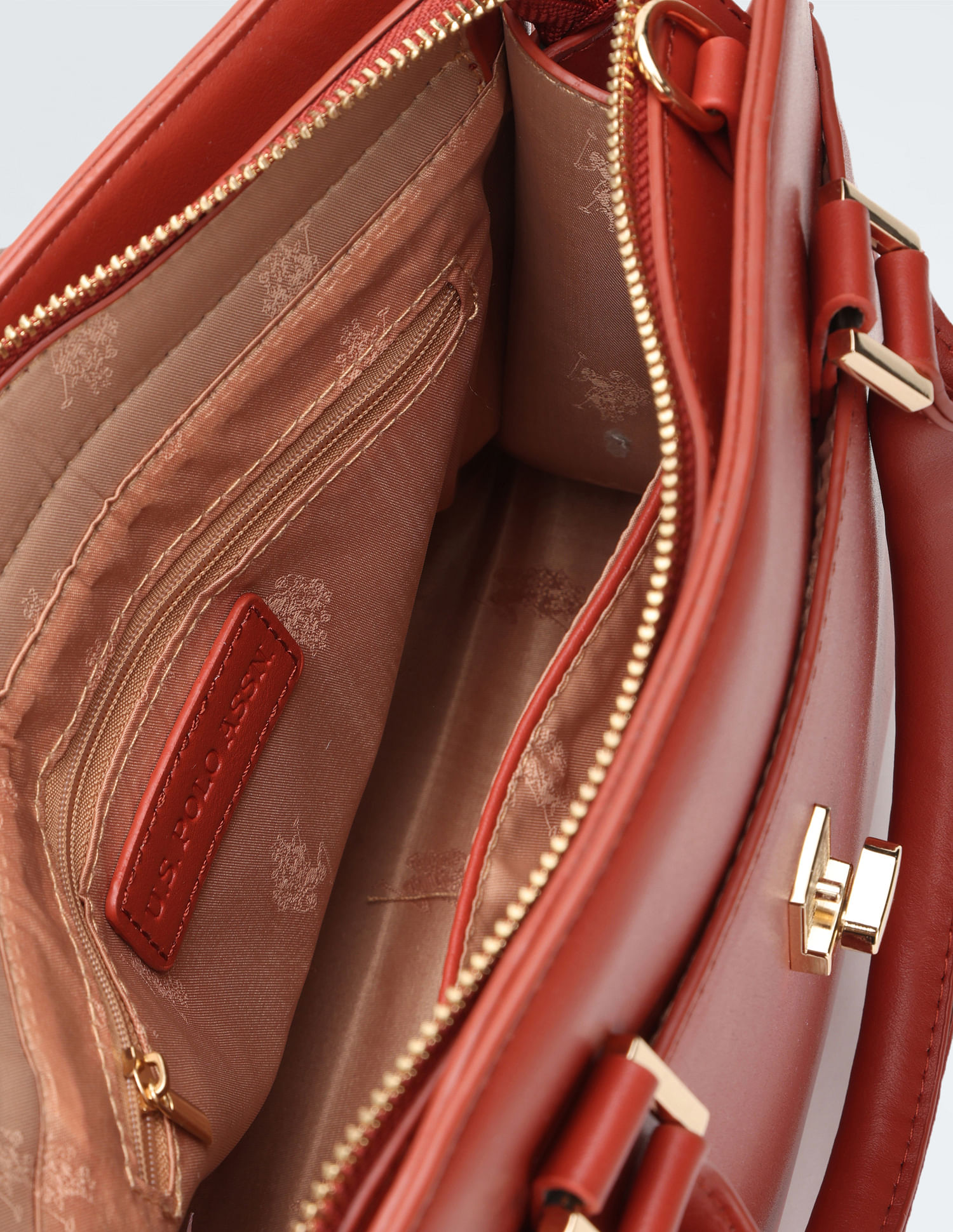 U.S. Polo Assn. Women Detachable Strap Structured Handbag