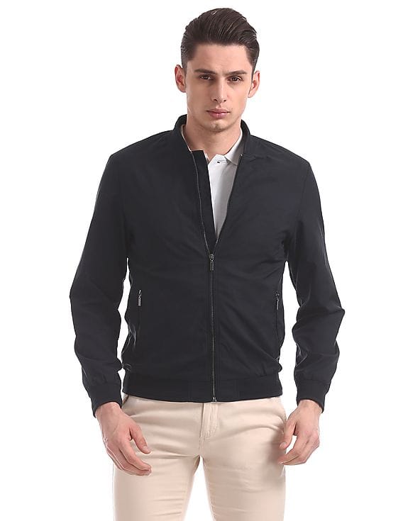Buy Men ANWJK4600 Navy Mens Jackets 