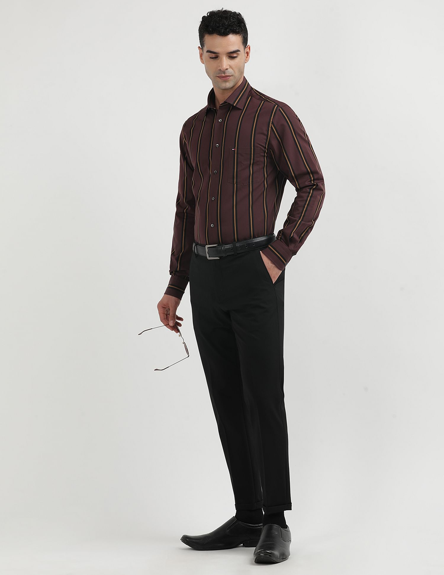 Tommy Hilfiger Multi Stripe Cotton Shirt
