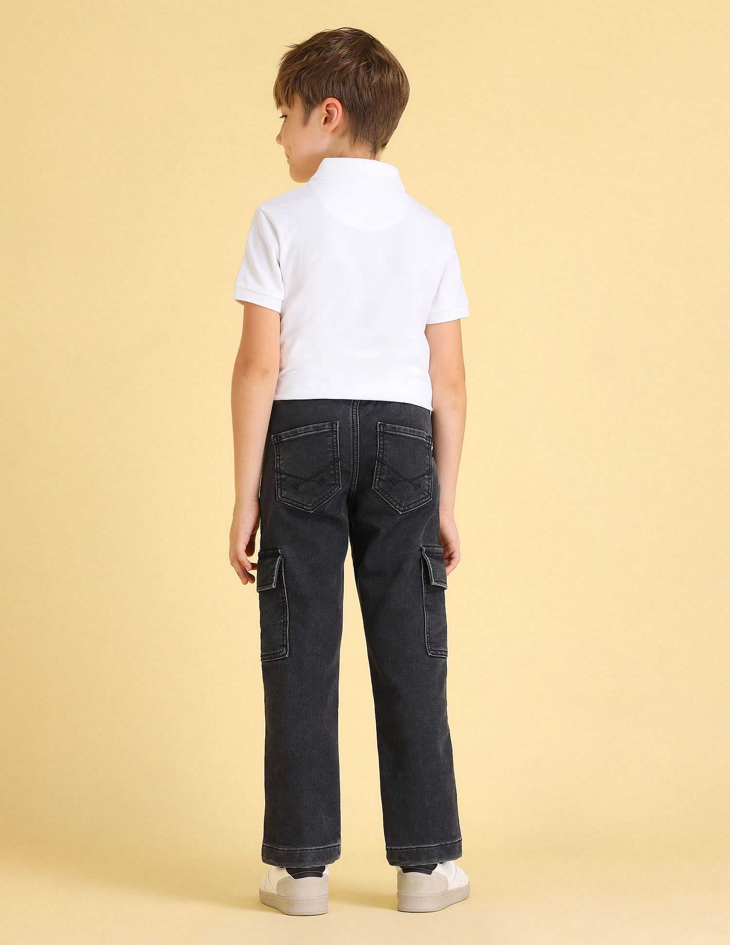 U.S. Polo Assn. Kids Boys Regular Fit Cargo Jeans