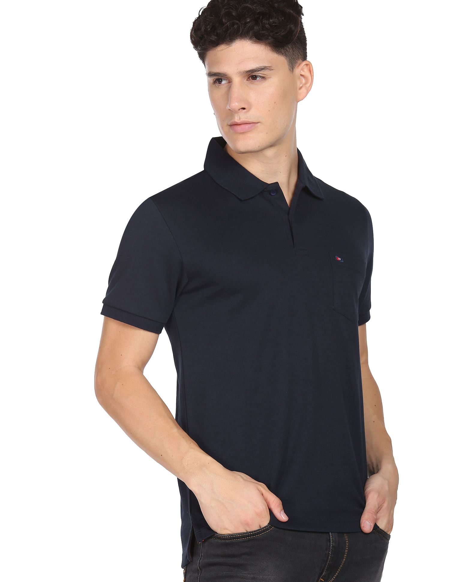 cutaway collar polo