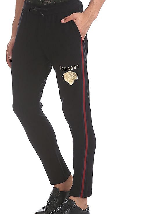 Buy Ed Hardy Men's Joggers (8907378860415_EHKP0044_Large_Black) at Amazon.in