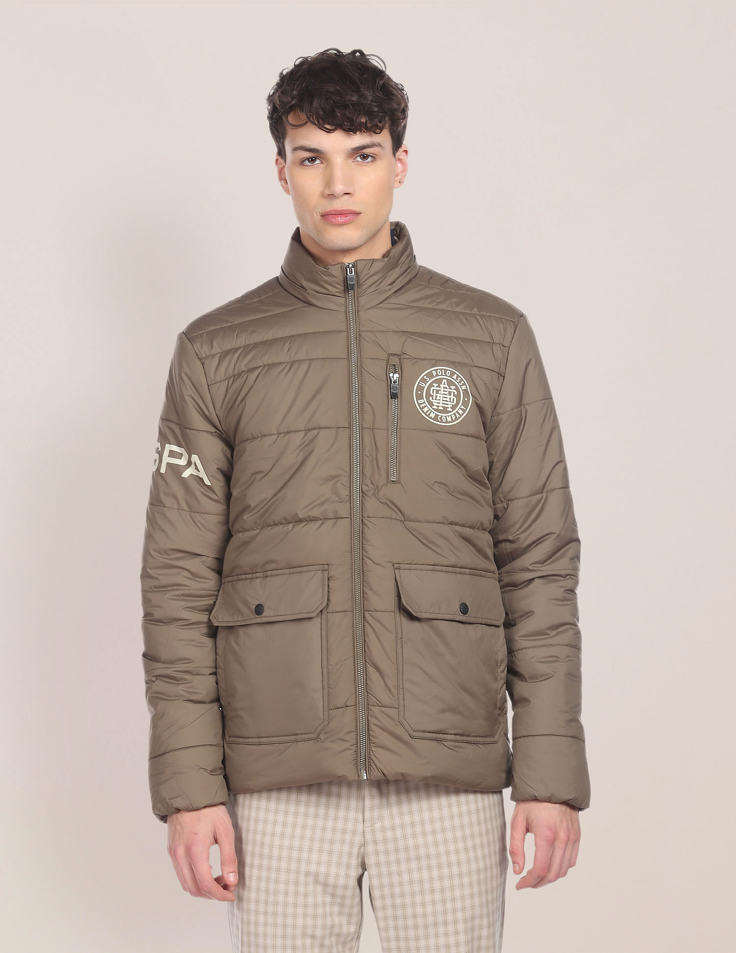 U.S. Polo Assn. Denim Co. Long Sleeve Hooded Puffer Jacket