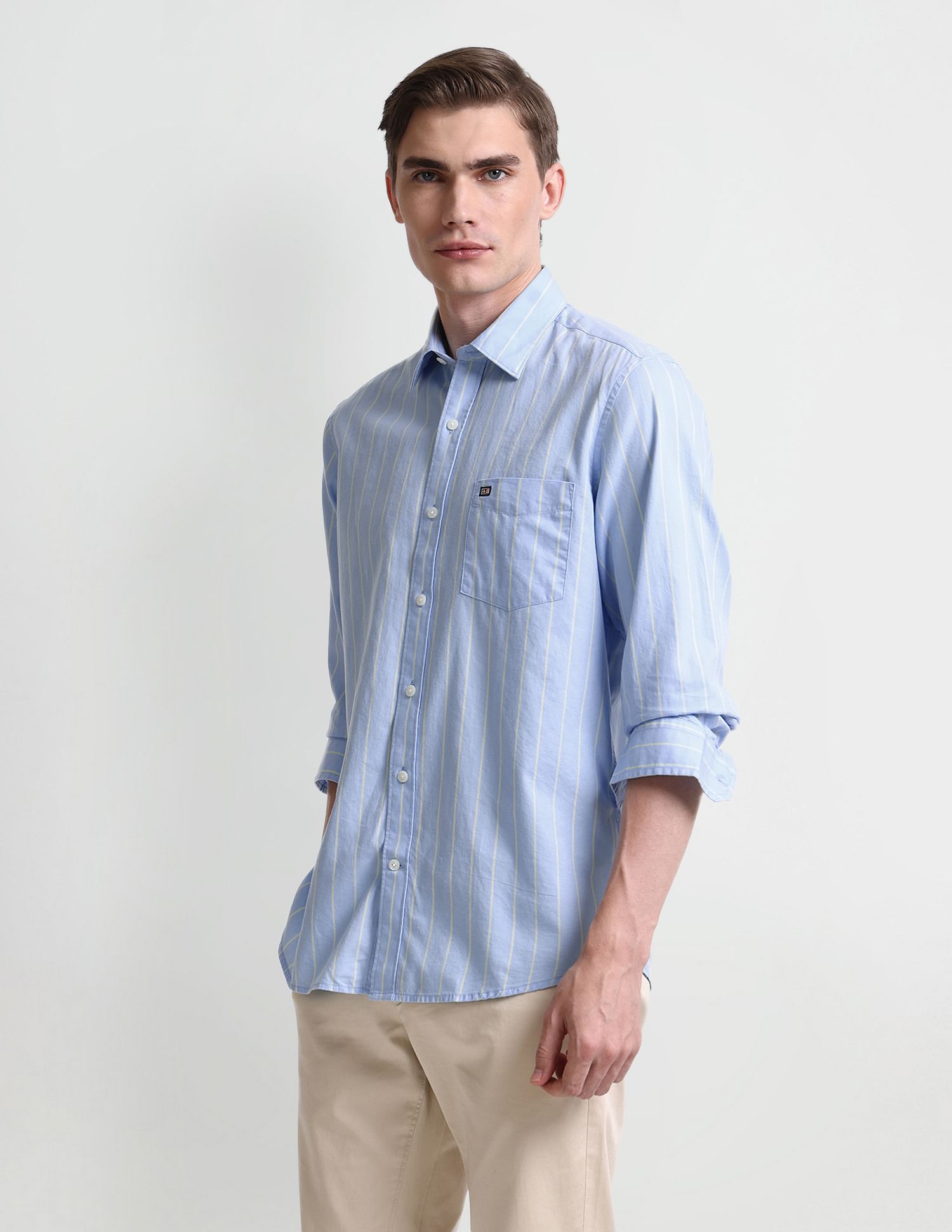 Arrow Sport Manhattan Slim Fit Twill Shirt