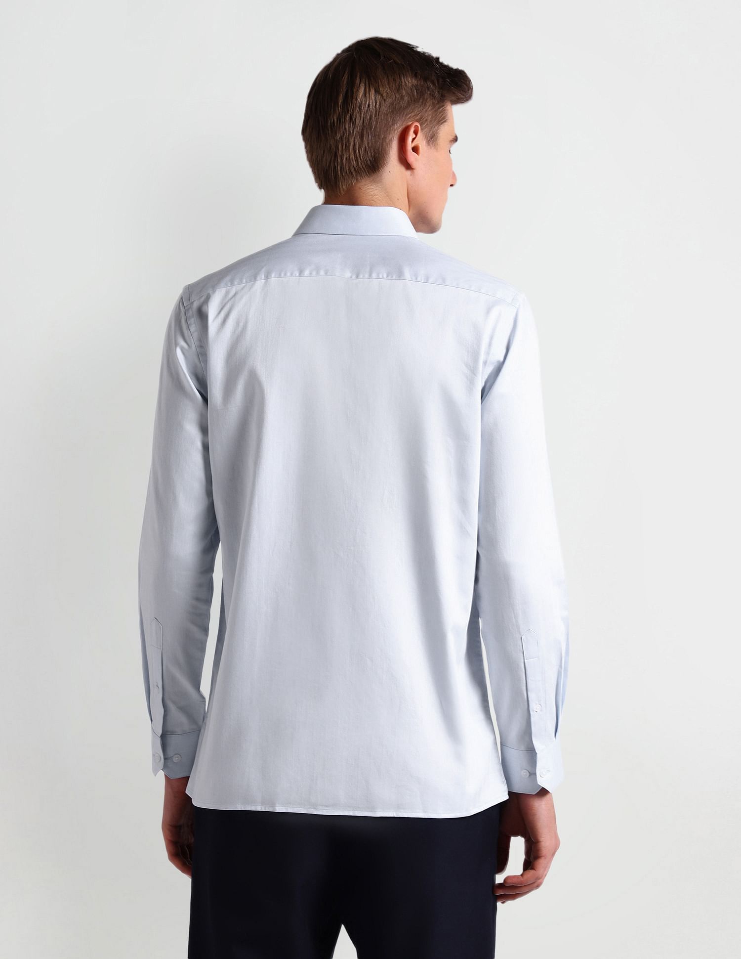 Arrow Vertical Stripe Cotton Shirt