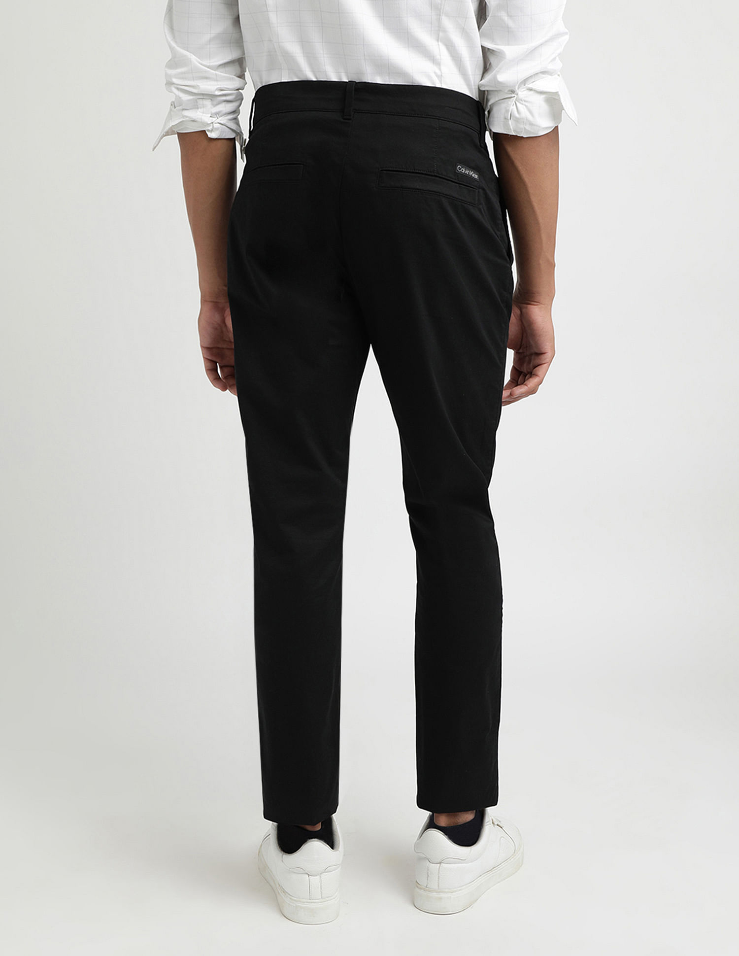 Calvin Klein Jeans Mid Rise Tapered Fit Trousers