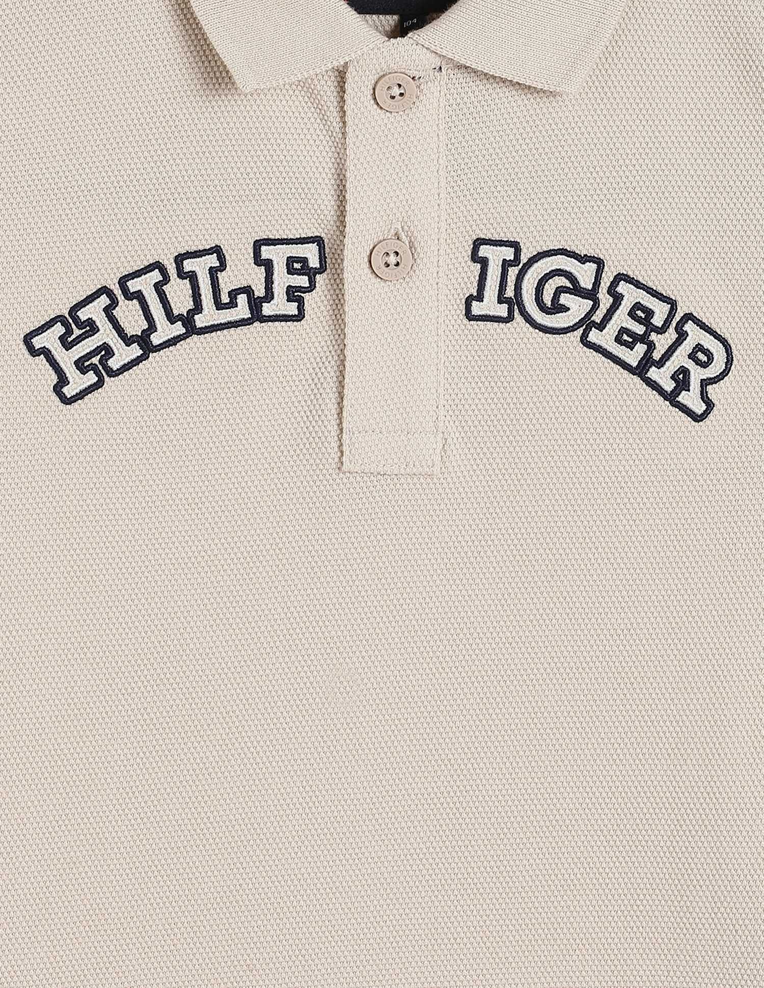 Tommy Hilfiger Kids Boys Logo Regular-Fit Cotton Polo T-Shirt