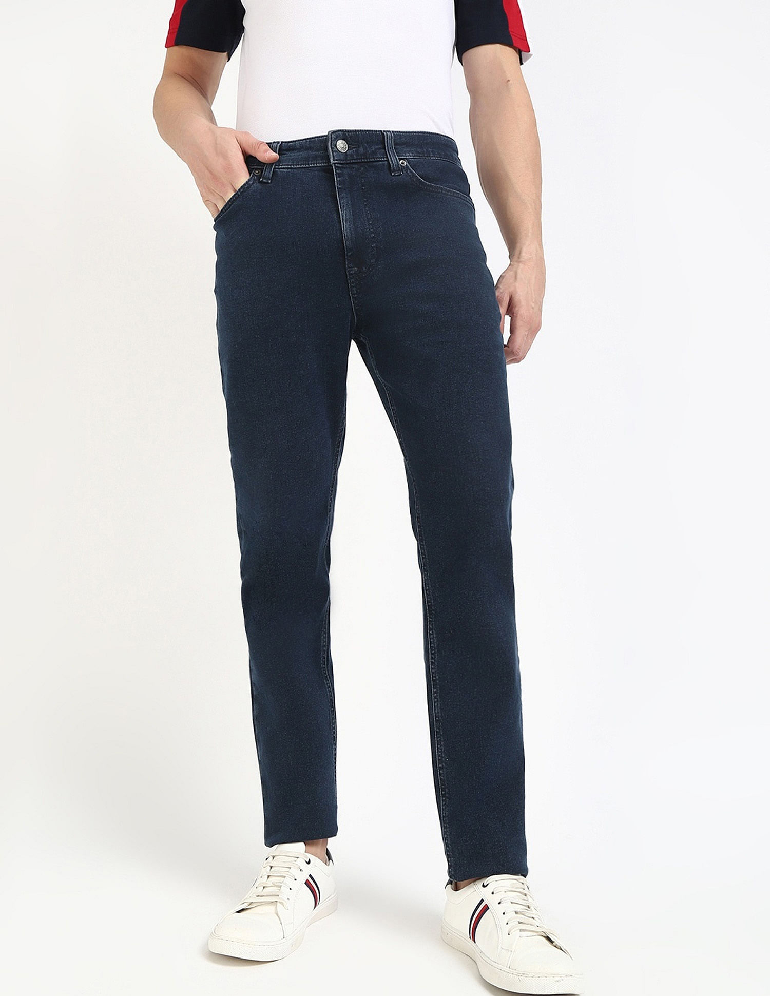 Tommy Hilfiger Rinse-Wash Skinny-Fit Mid Rise Jeans