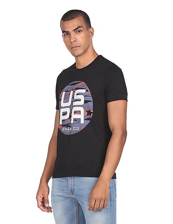 U.S. Polo Assn. Denim Co. Cotton Brand Print T-Shirt