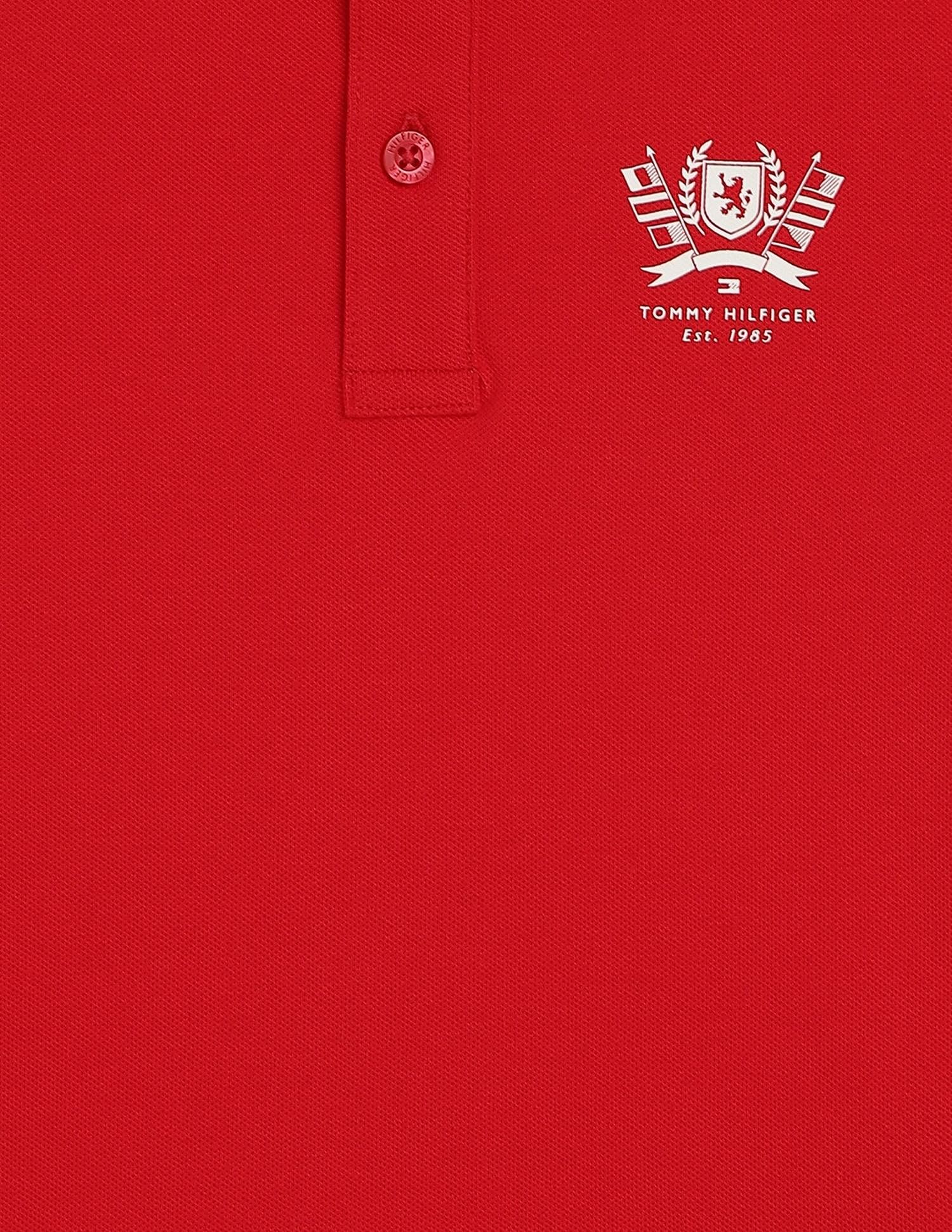 Tommy Hilfiger Kids Boys Solid Regular-Fit Cotton Polo T-Shirt