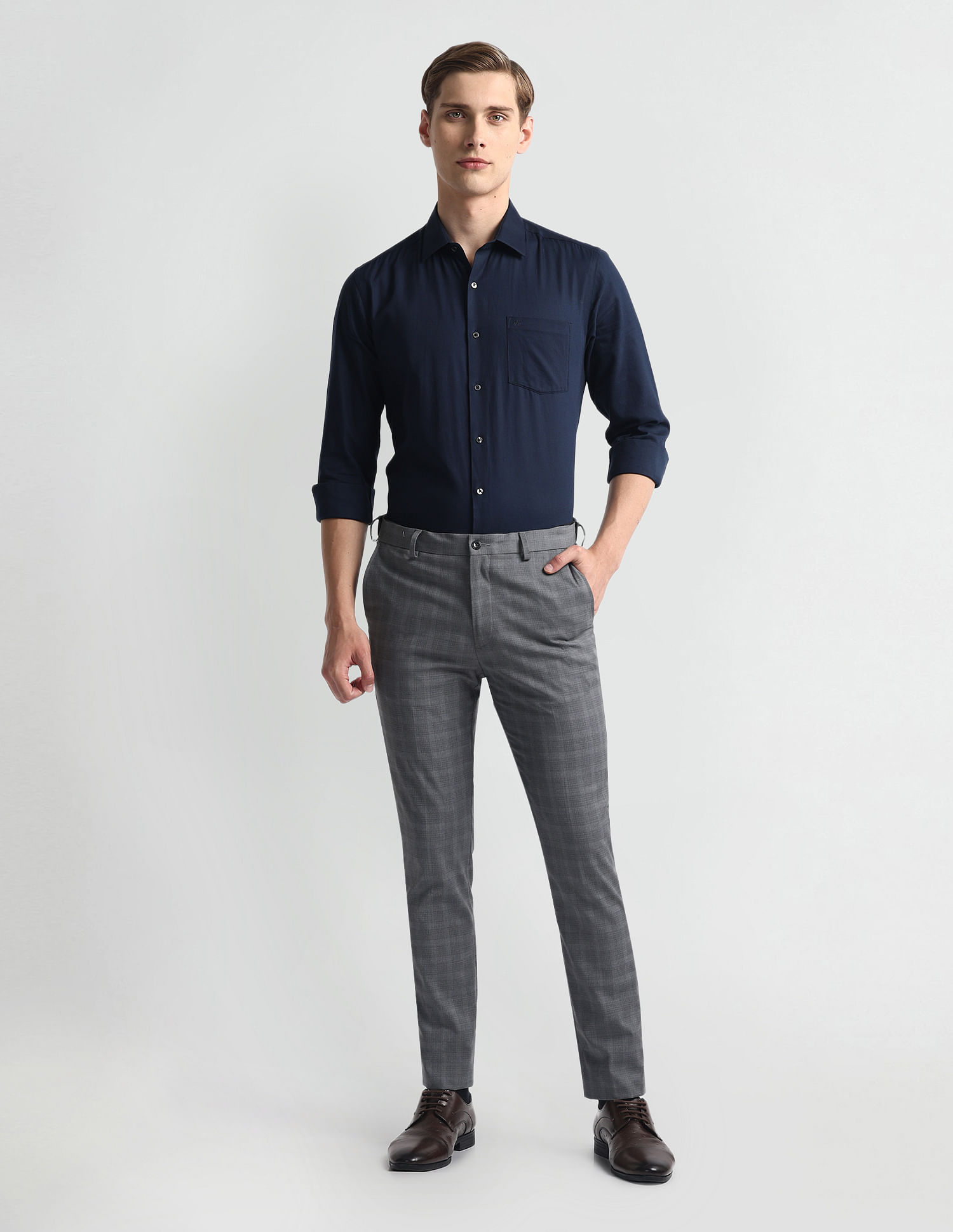 Arrow Newyork Super Slim Fit Autoflex Trousers