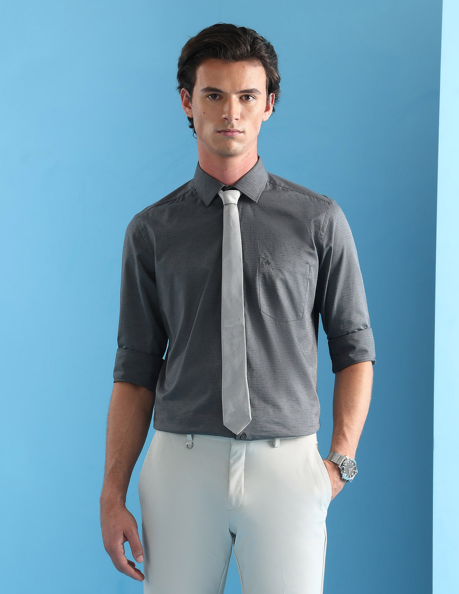 Arrow Manhattan Slim Fit Velocity Shirt