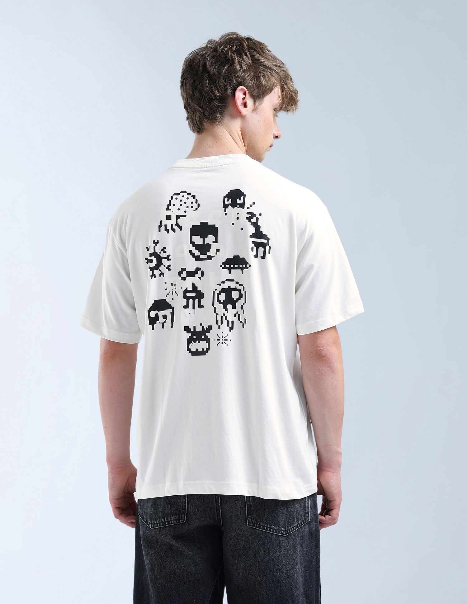 Flying Machine Relaxed Fit Graphic Printed T-Shirt