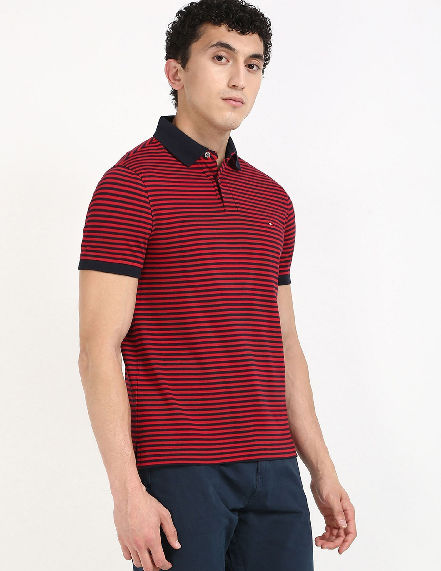 Tommy Hilfiger Striped Regular-Fit Cotton T-Shirt