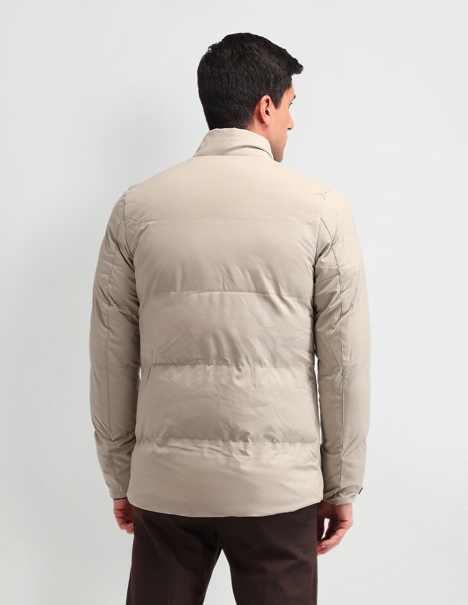 Arrow Sport Colour Blocked Regular Fit Quilted Jacket