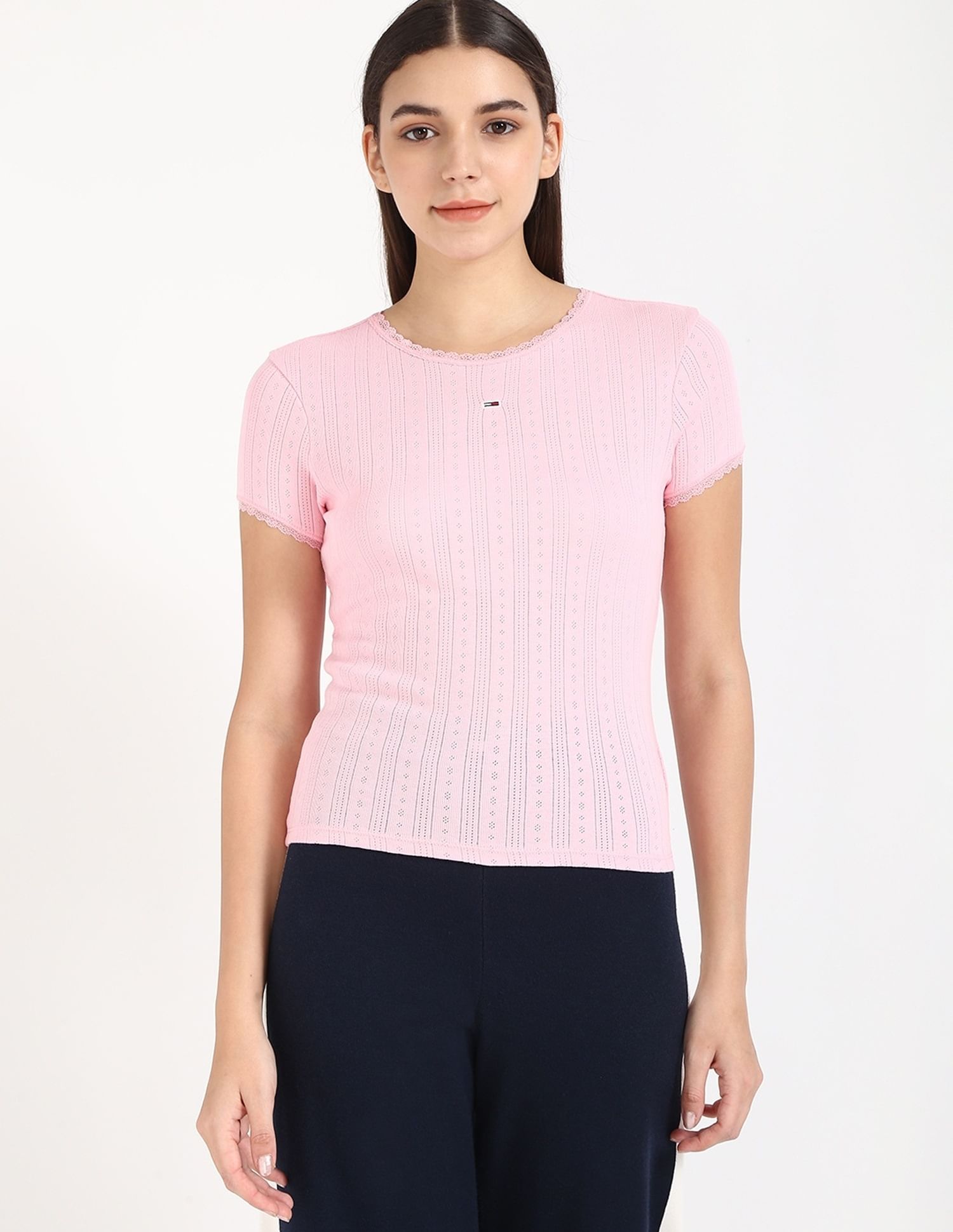 Tommy Hilfiger Solid Slim-Fit Cotton T-Shirt