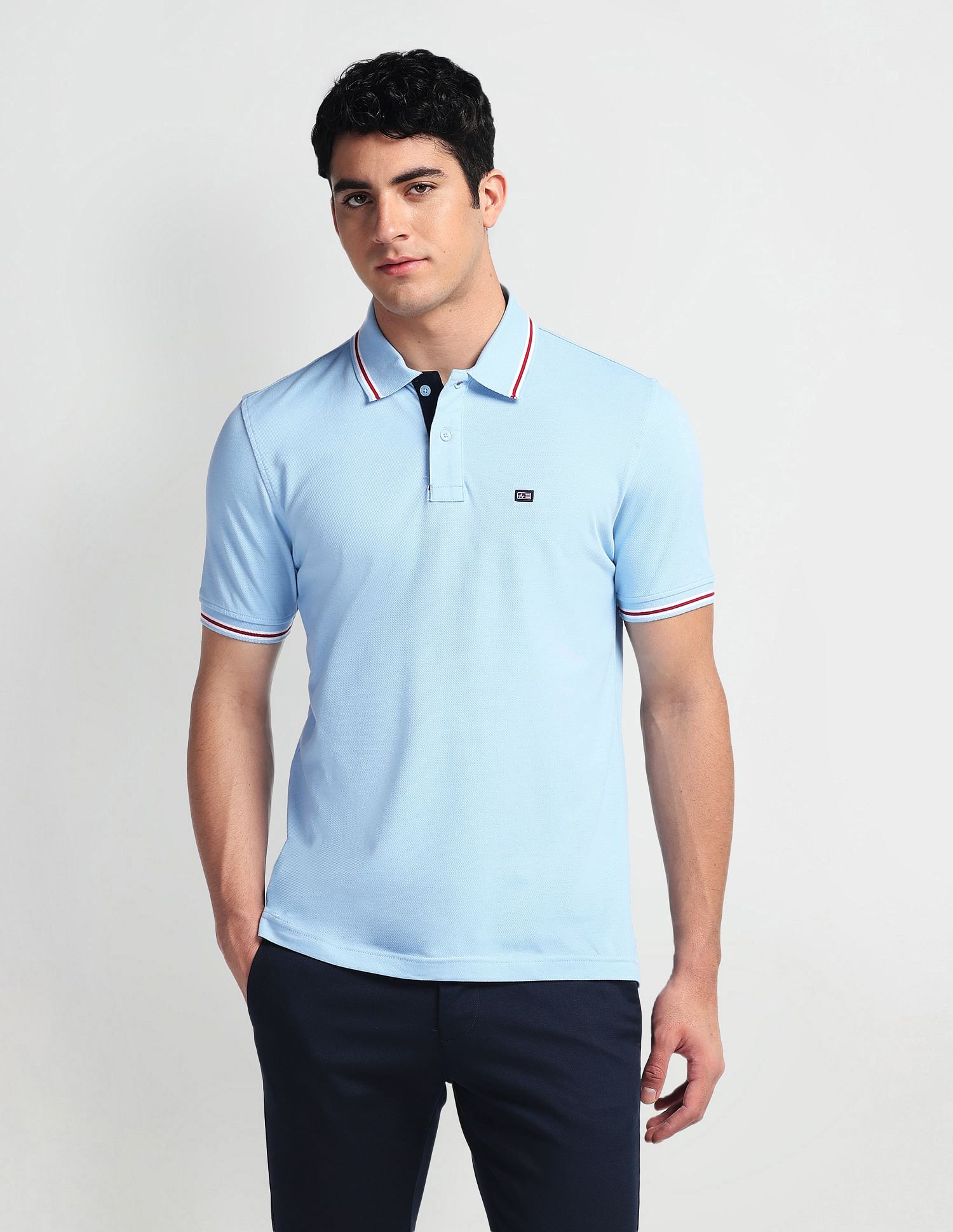 Arrow Sports Regular Fit Cotton Pique Polo Shirt