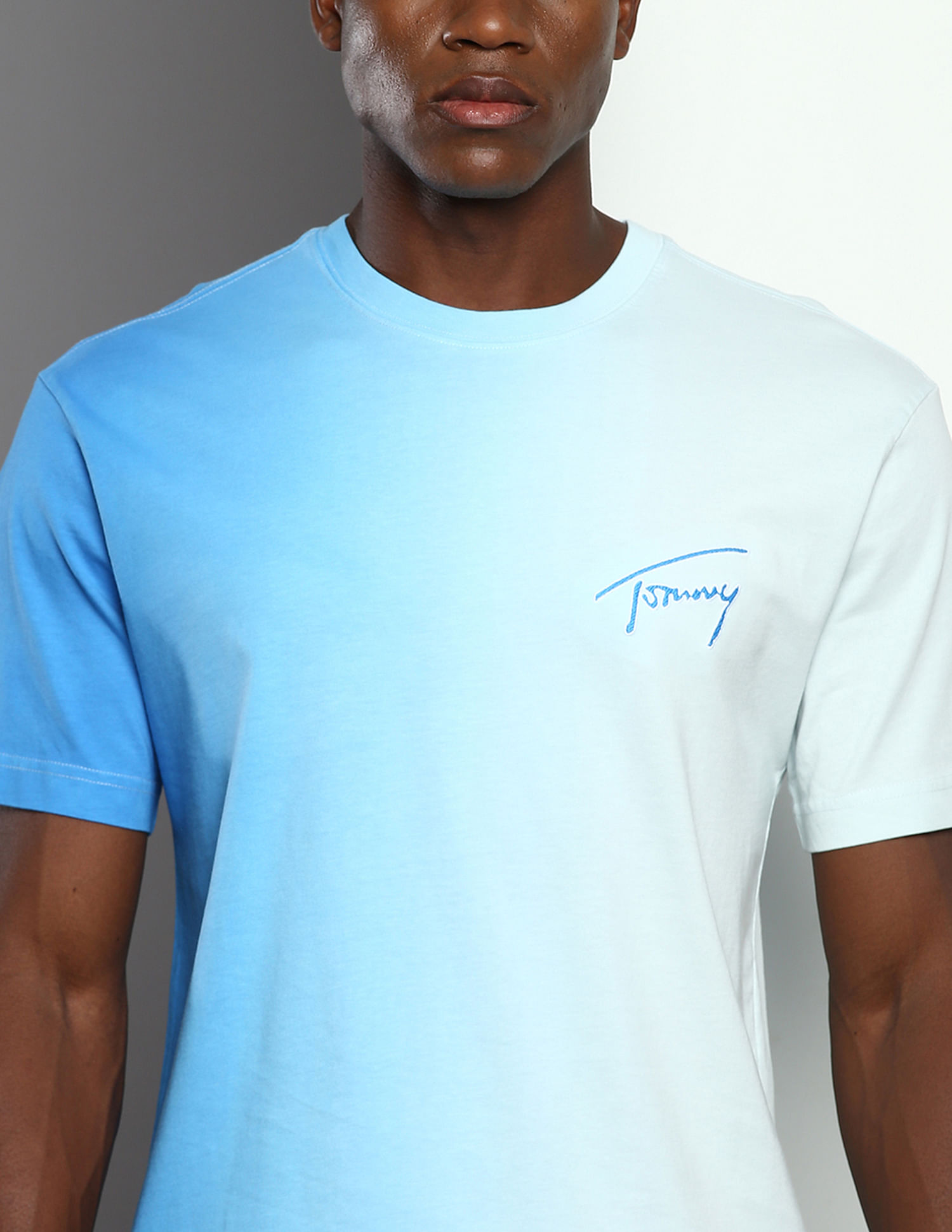 Tommy Hilfiger Signature Logo Dip Dye T-Shirt