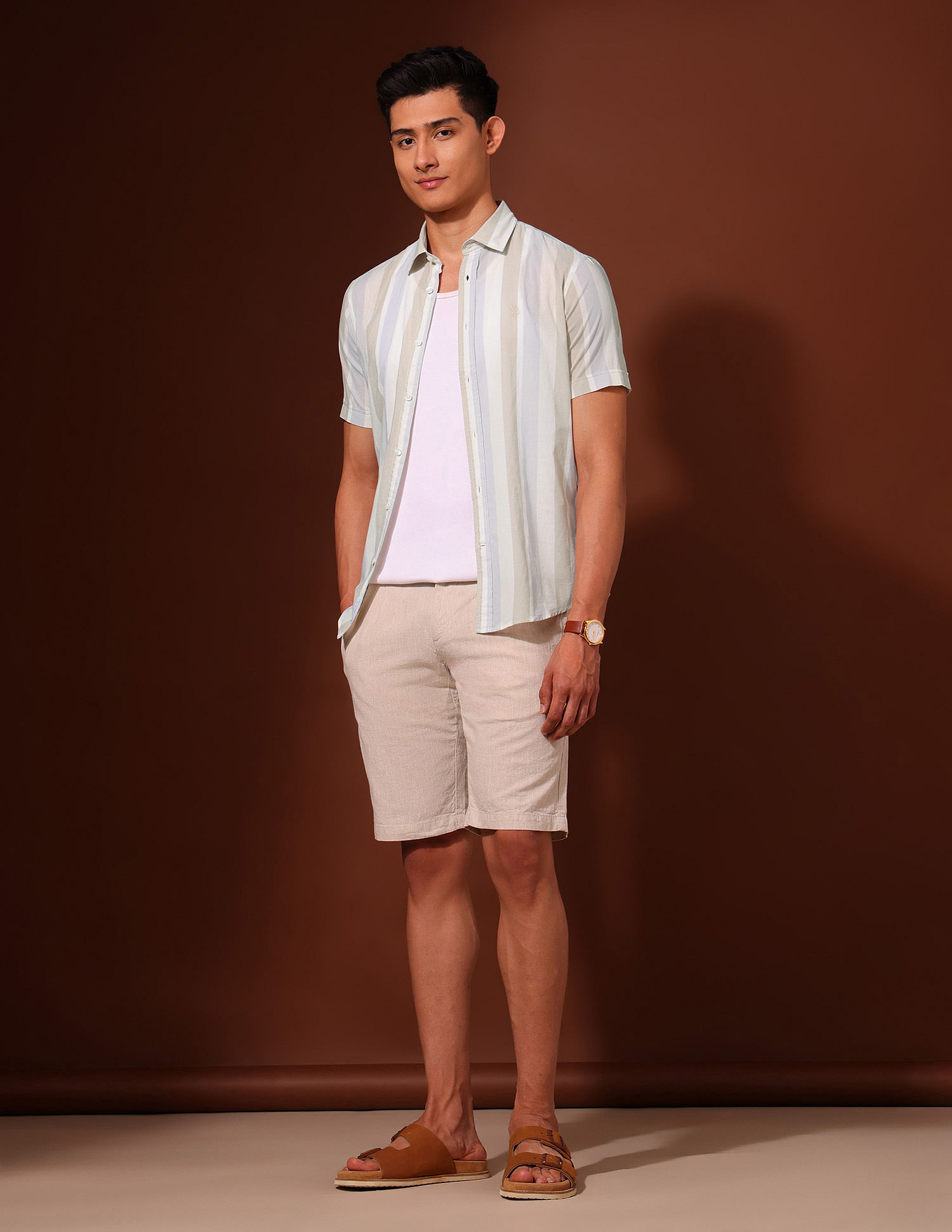 U.S. Polo Assn. Vertical Striped Tailored Fit Shirt