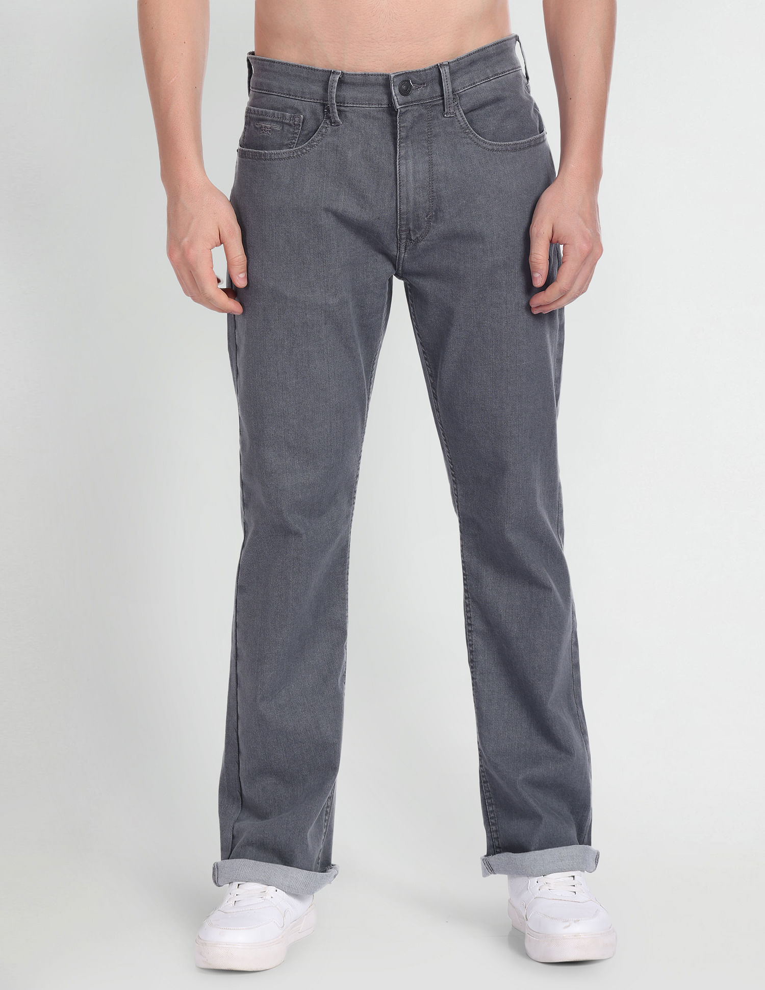Flying Machine Mid Rise Bootcut Fit Jeans