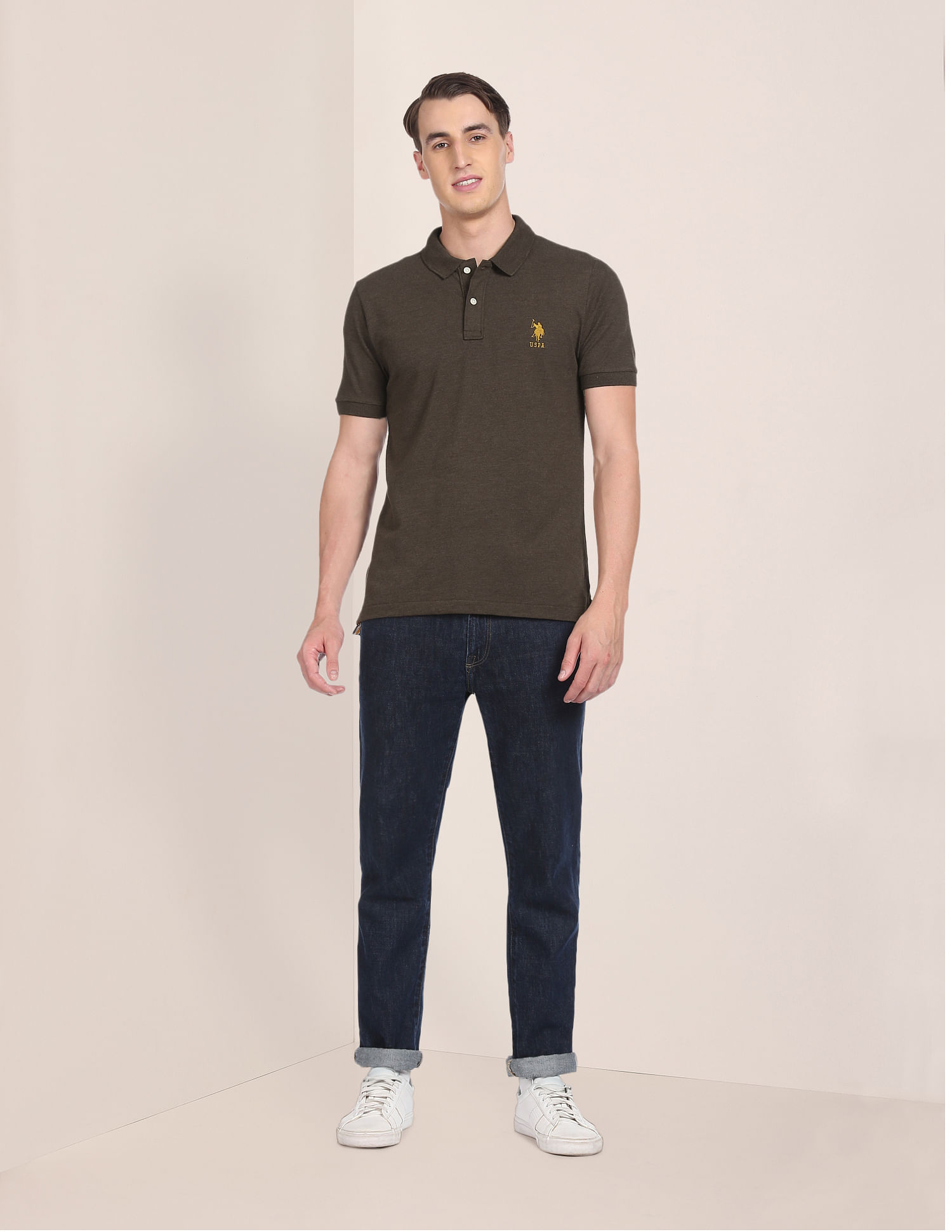 U.S. Polo Assn. Solid Pique Knit Polo Shirt