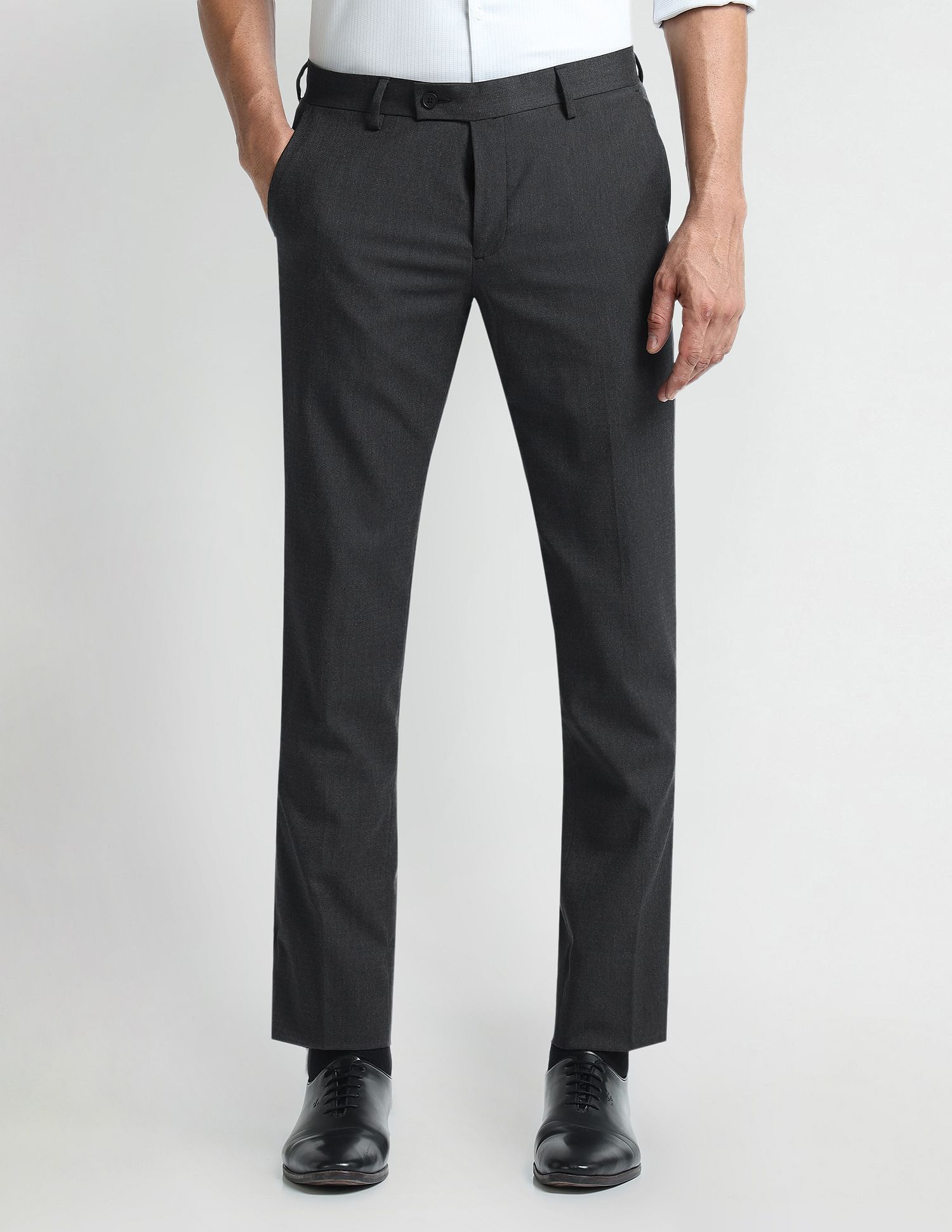 Arrow Mid Rise Tapered Fit Trousers