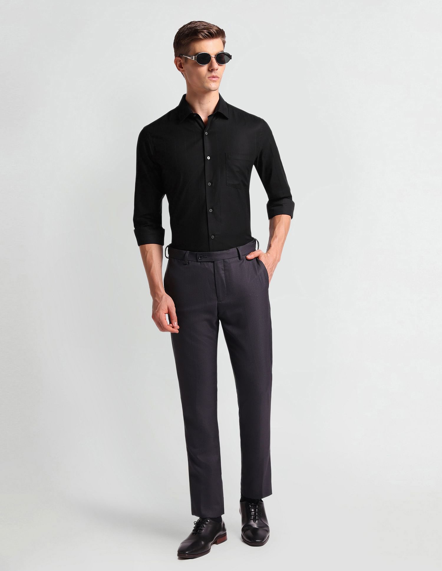 Arrow Vertical Stripe Corduroy Shirt
