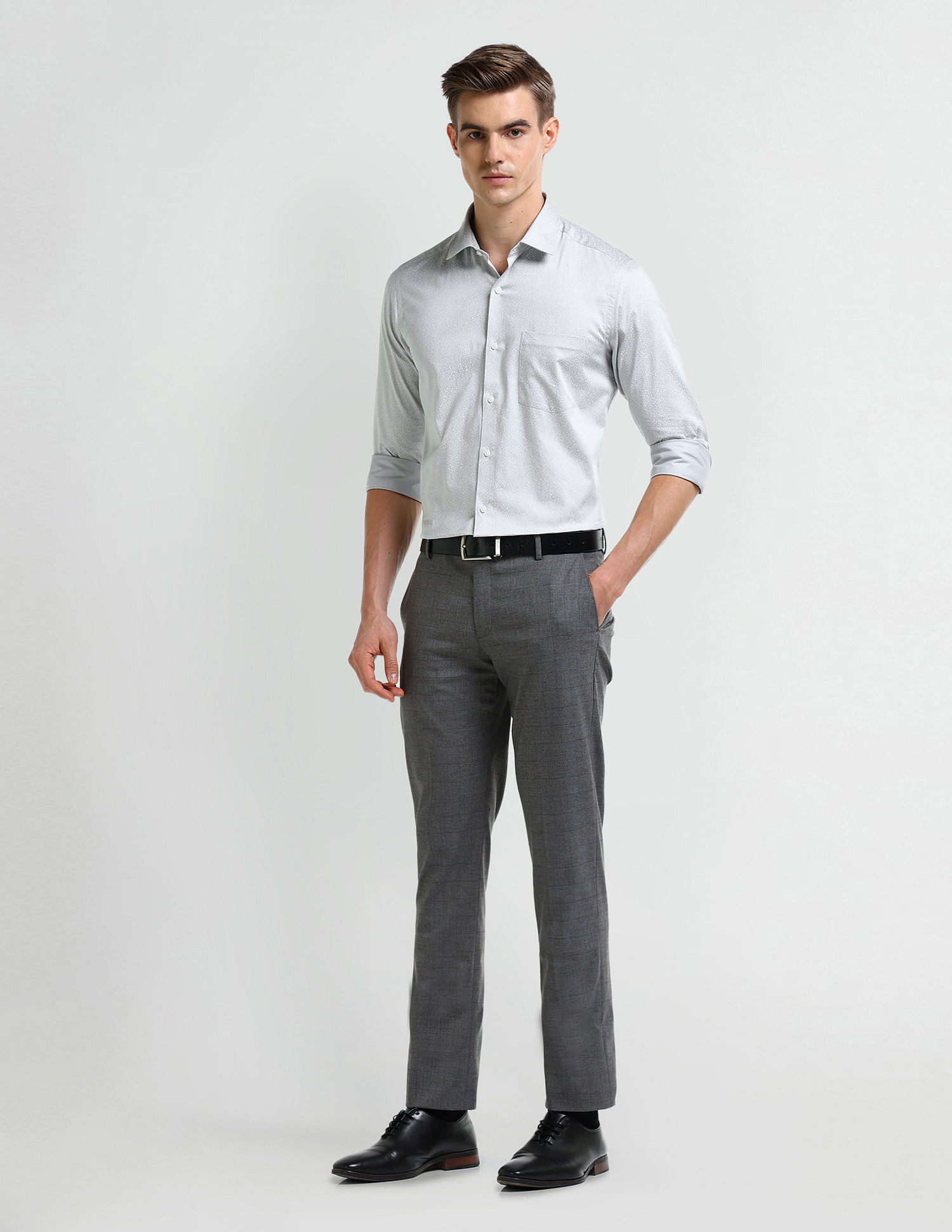 Arrow Manhattan Slim Fit Satin Shirt