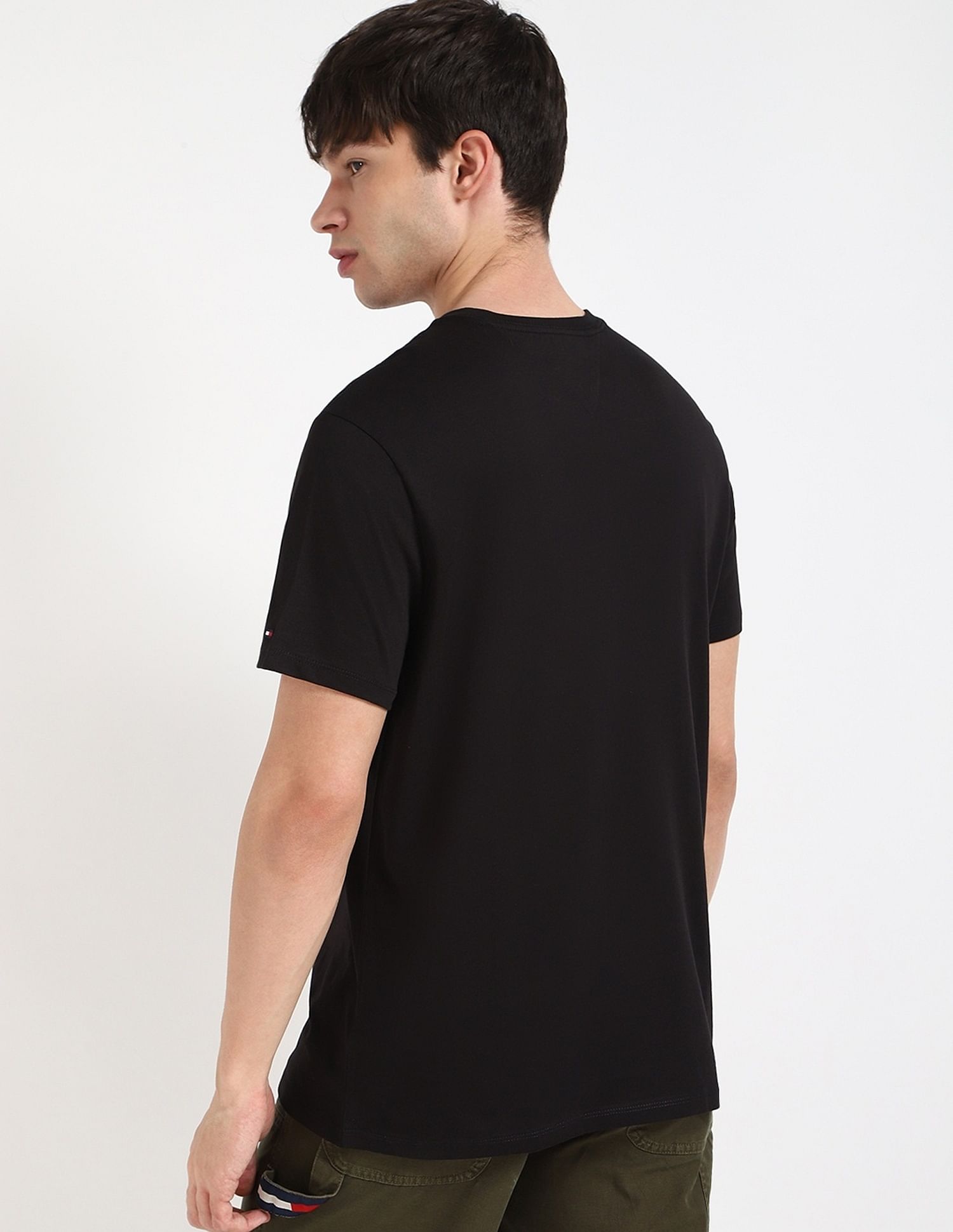 Tommy Hilfiger Embroidered Logo Regular-Fit Cotton T-Shirt