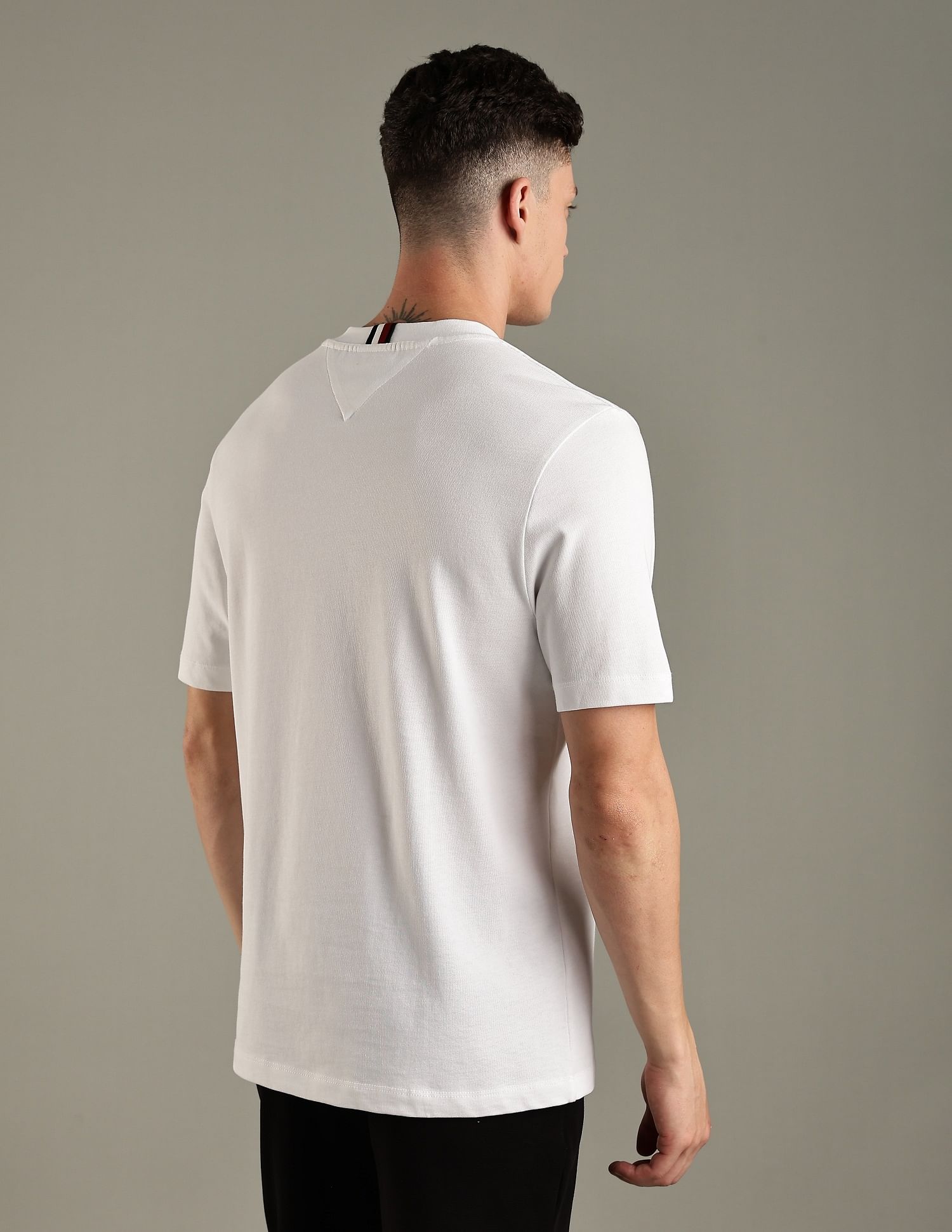 Tommy Hilfiger Embroidered Logo Regular-Fit Cotton T-Shirt