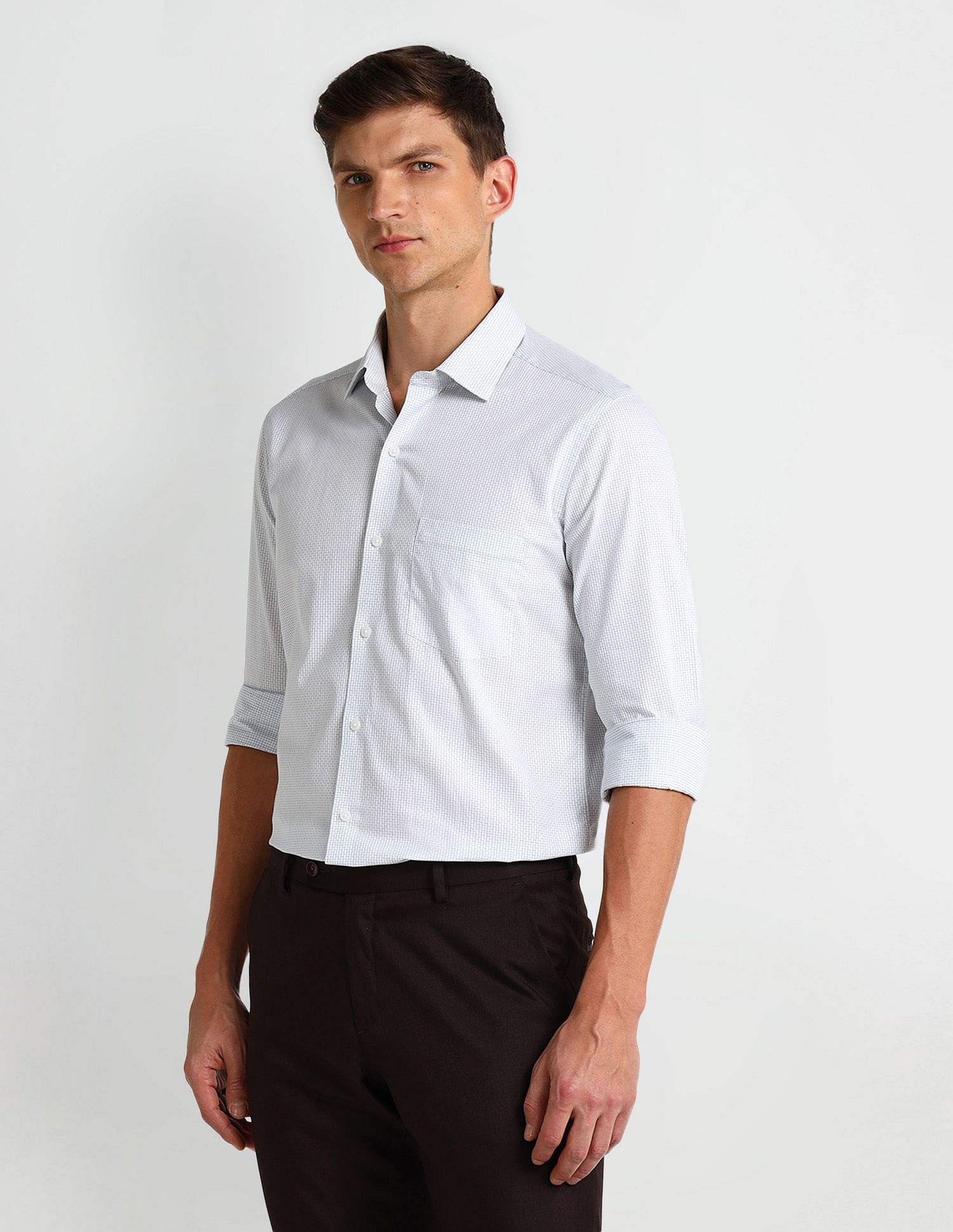 Arrow Manhattan Slim Fit Dobby Shirt