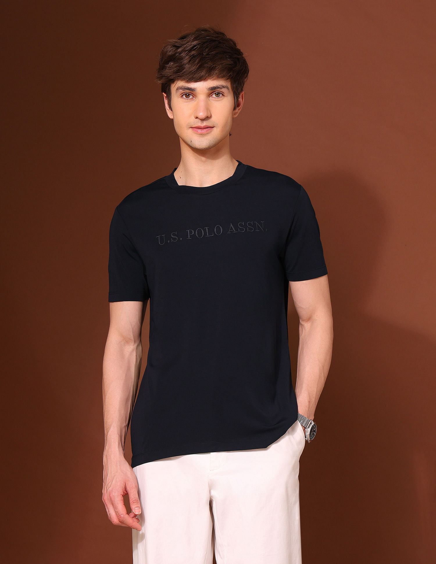 U.S. Polo Assn. Brand Embroidered Classic T-Shirt