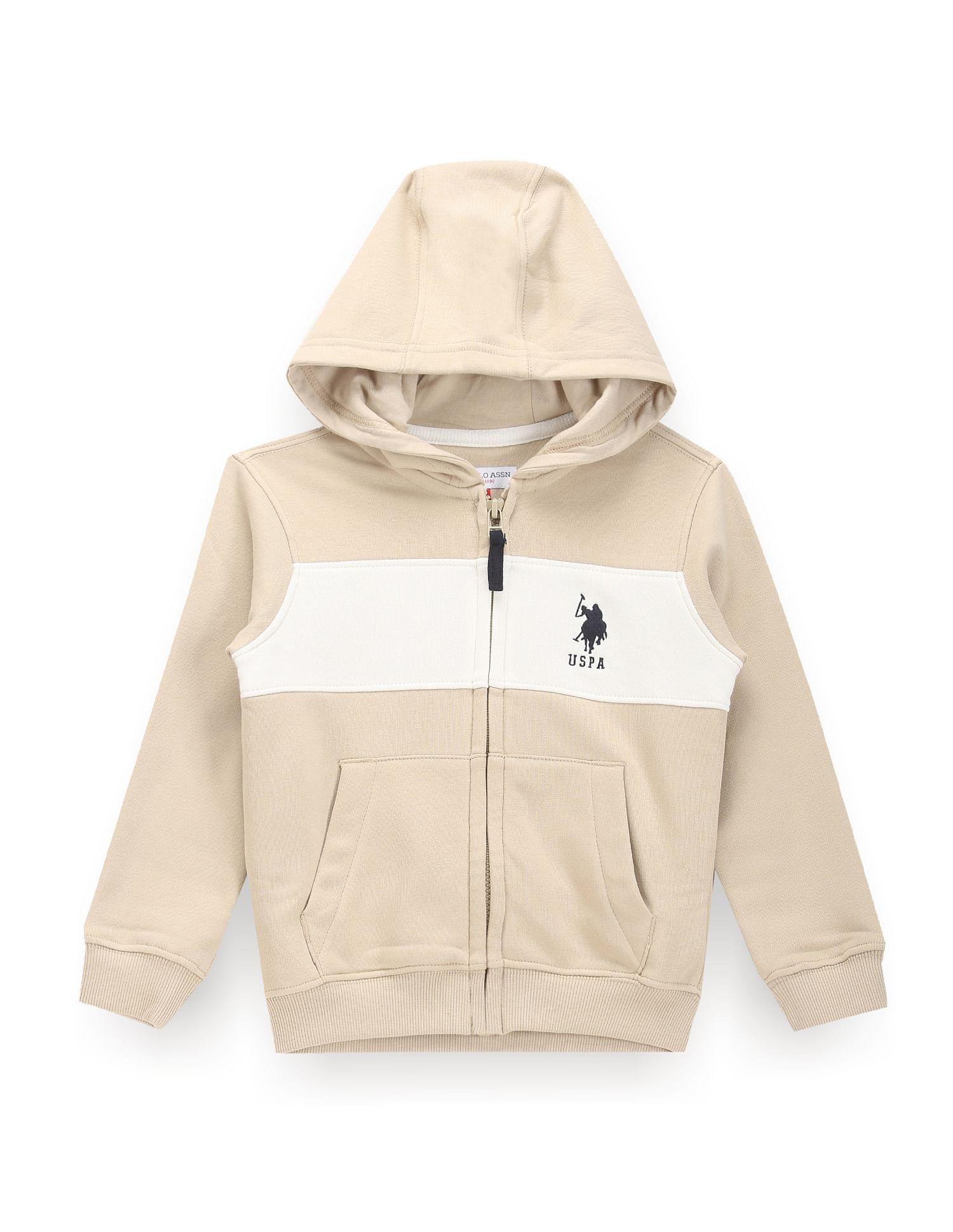 U.S. Polo Assn. Kids Boys Solid Hooded Sweatshirt