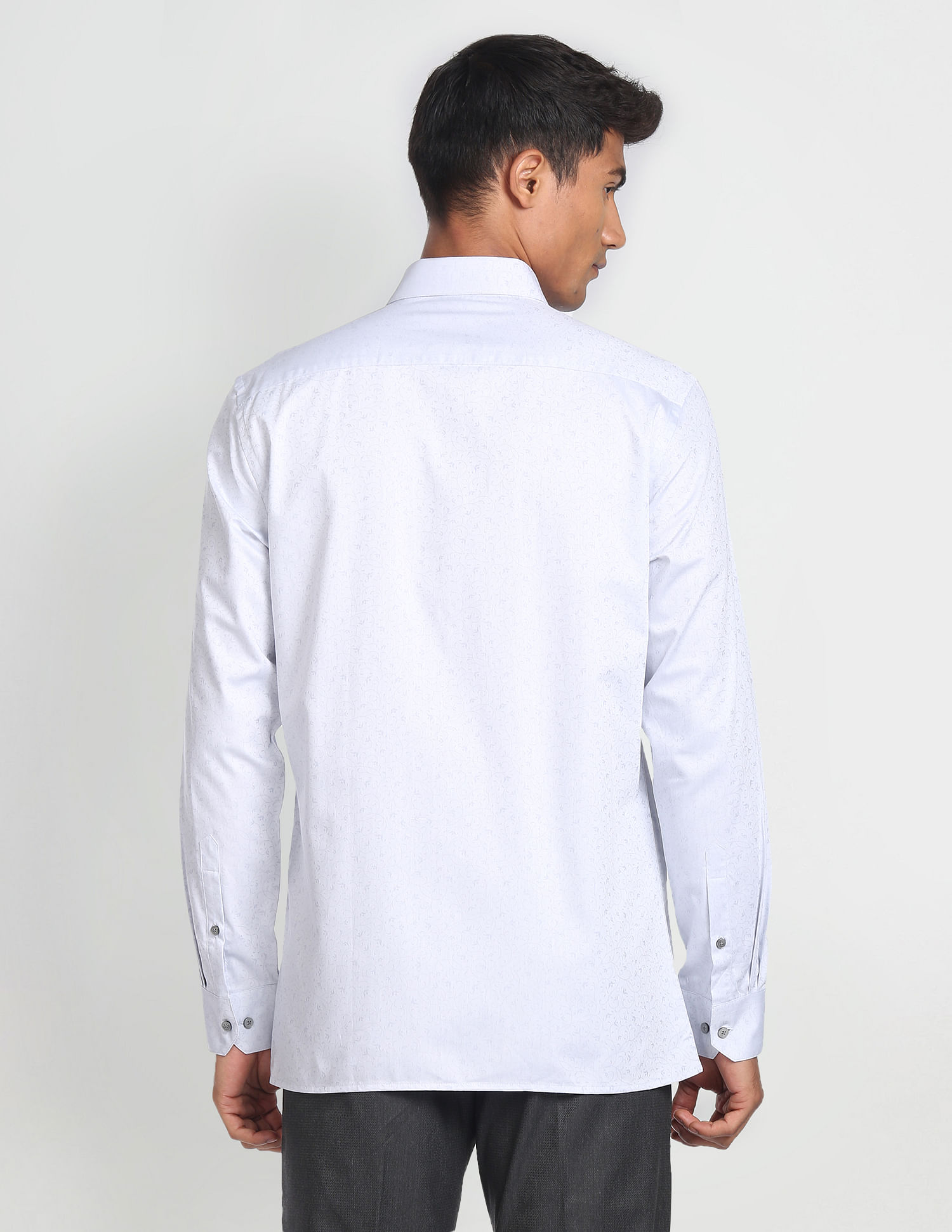 Arrow Self Design Floral Shirt